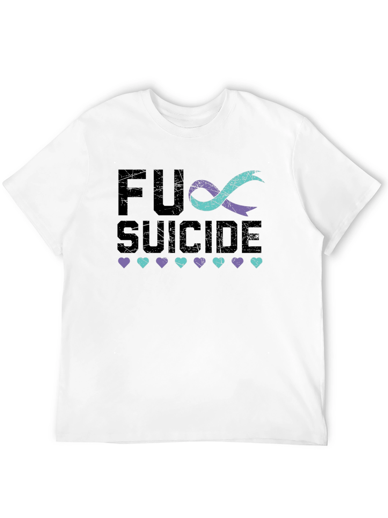 FU Suicide Awareness Ribbon Graphic Tee