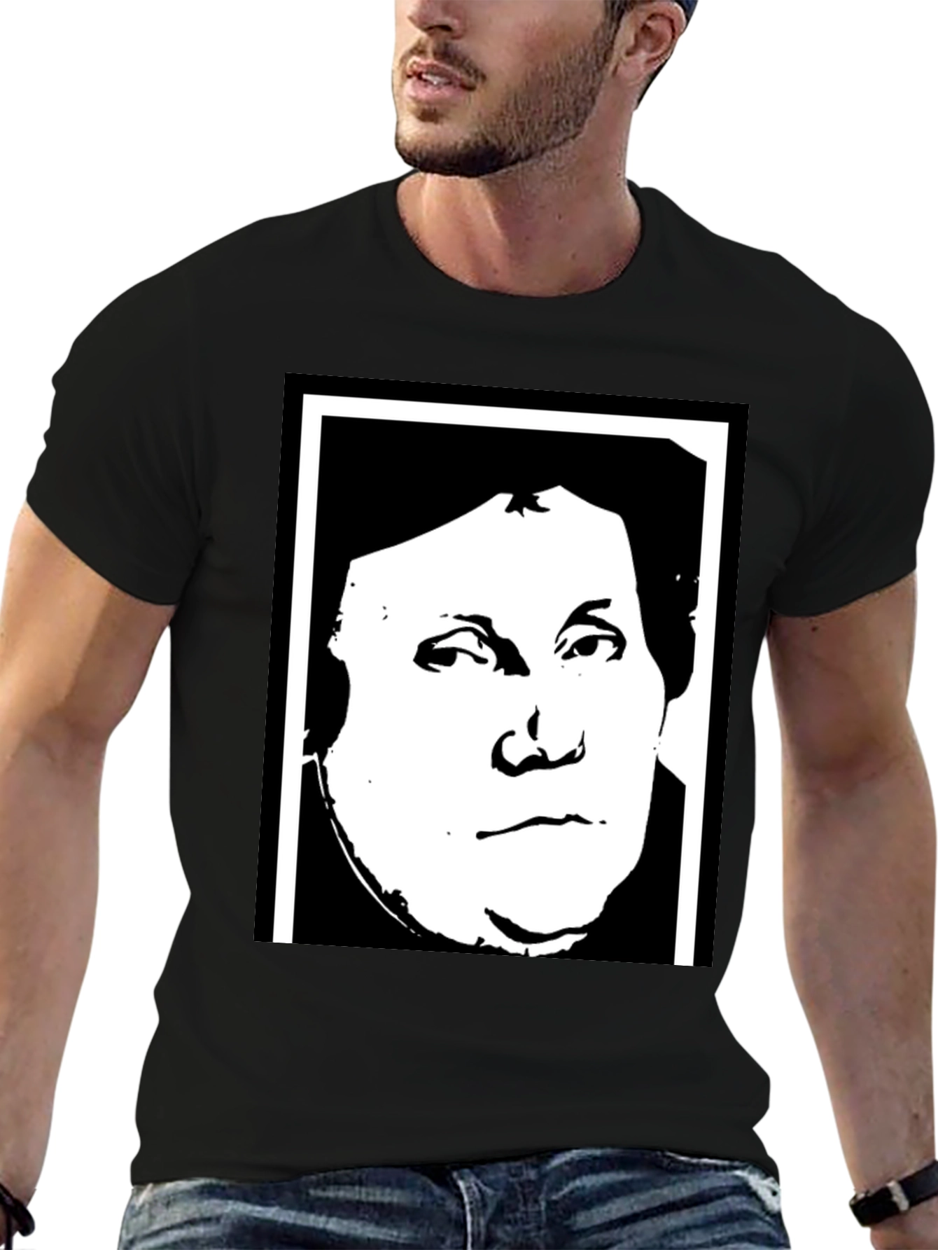 Martin Luther Portrait Graphic T-Shirt