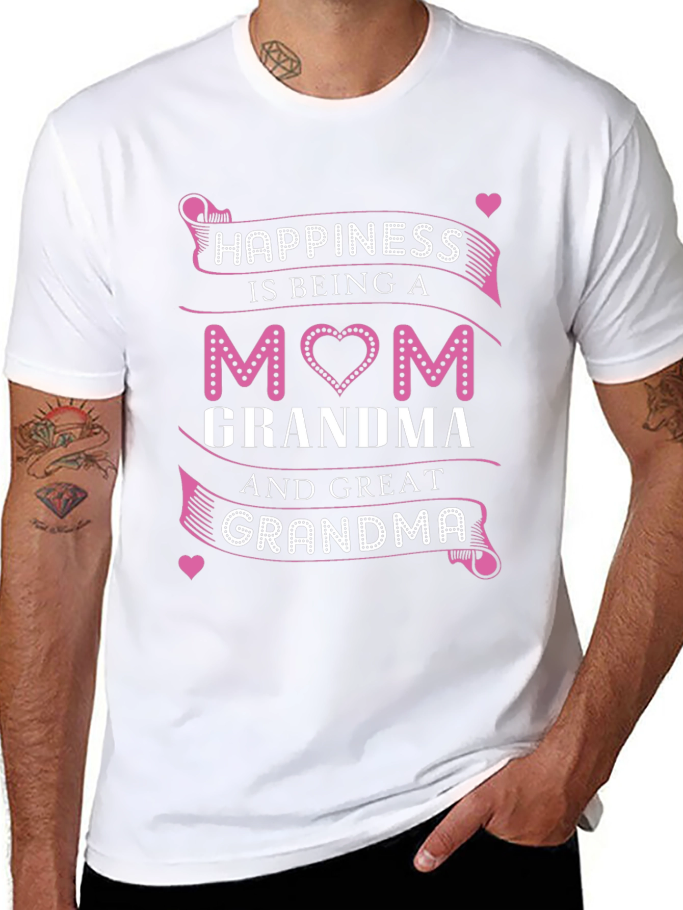 Happiness Is Being a Mom Grandma T-Shirt