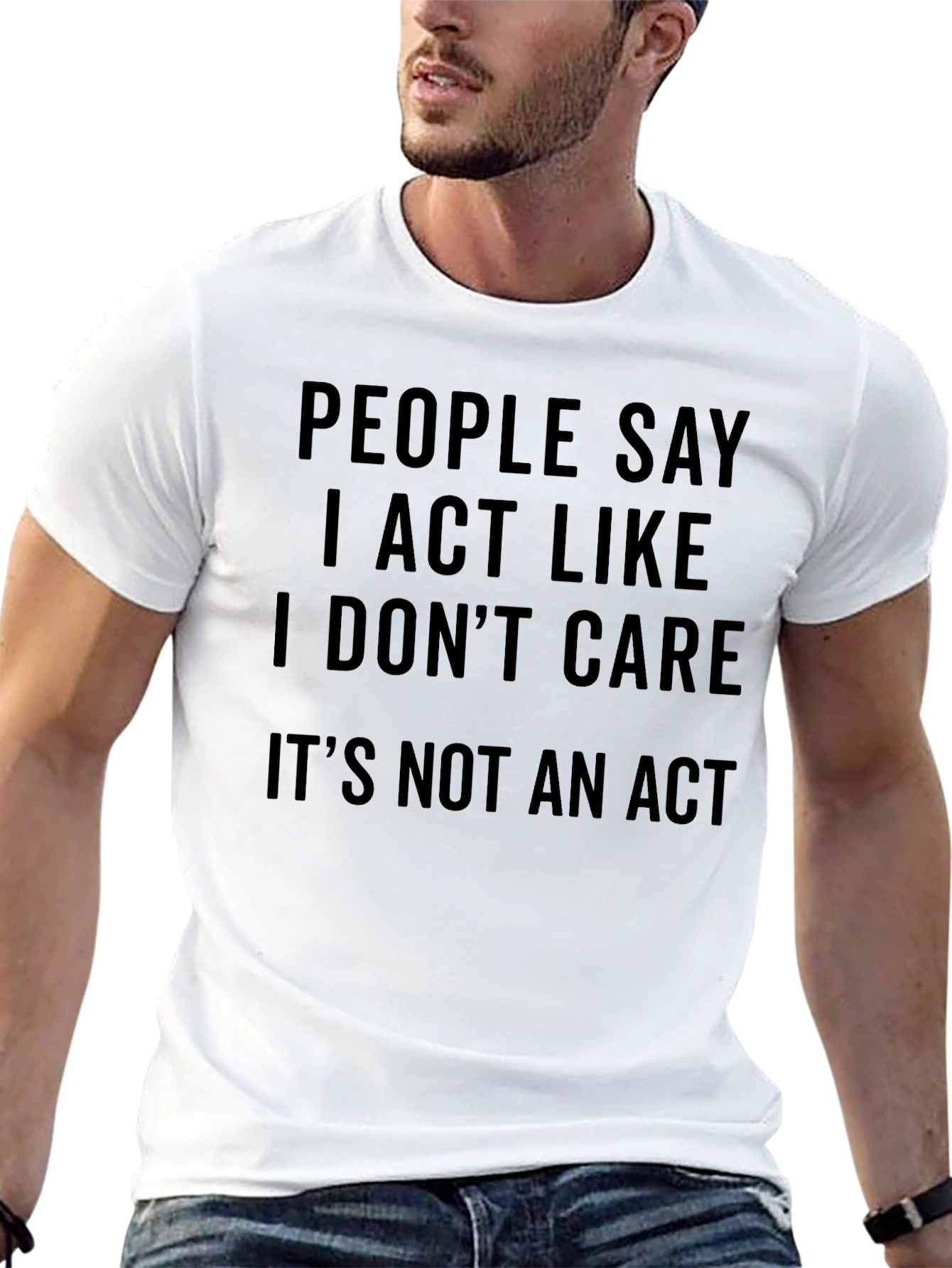 I Dont Care T-Shirt - Funny Sarcastic Graphic Tee