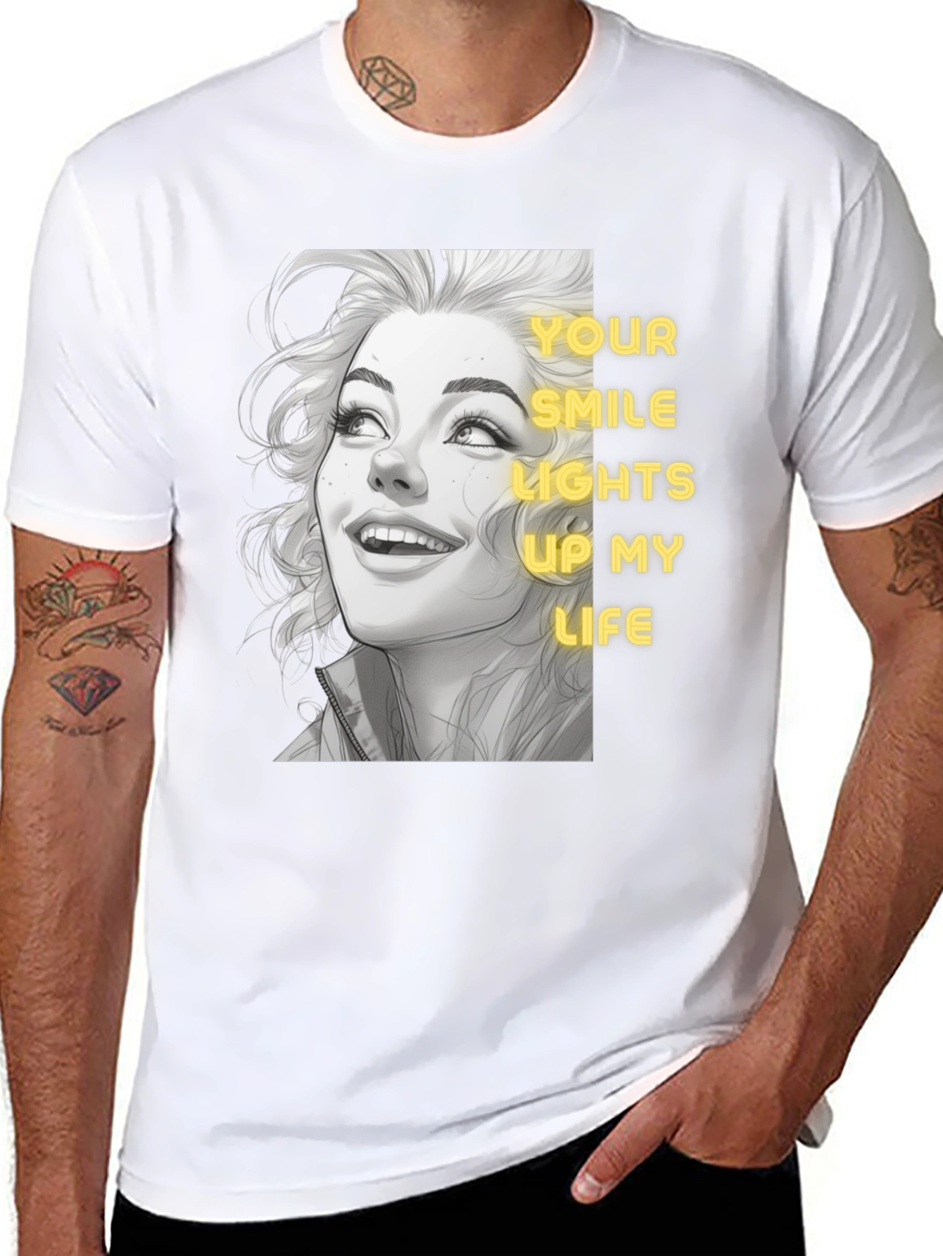 Smile Lights Up My Life Graphic Tee