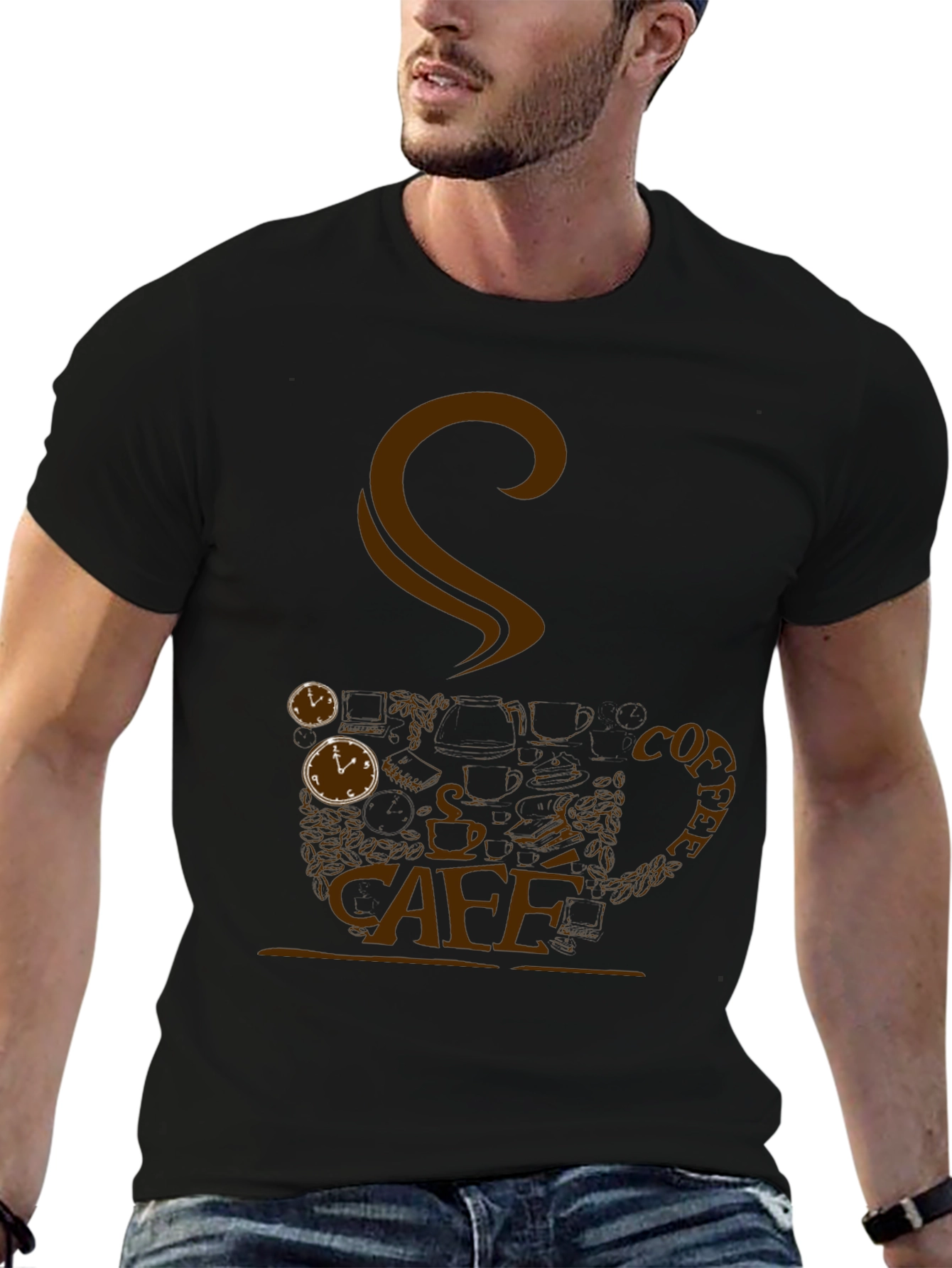 Cafe Inspired Graphic T-Shirt