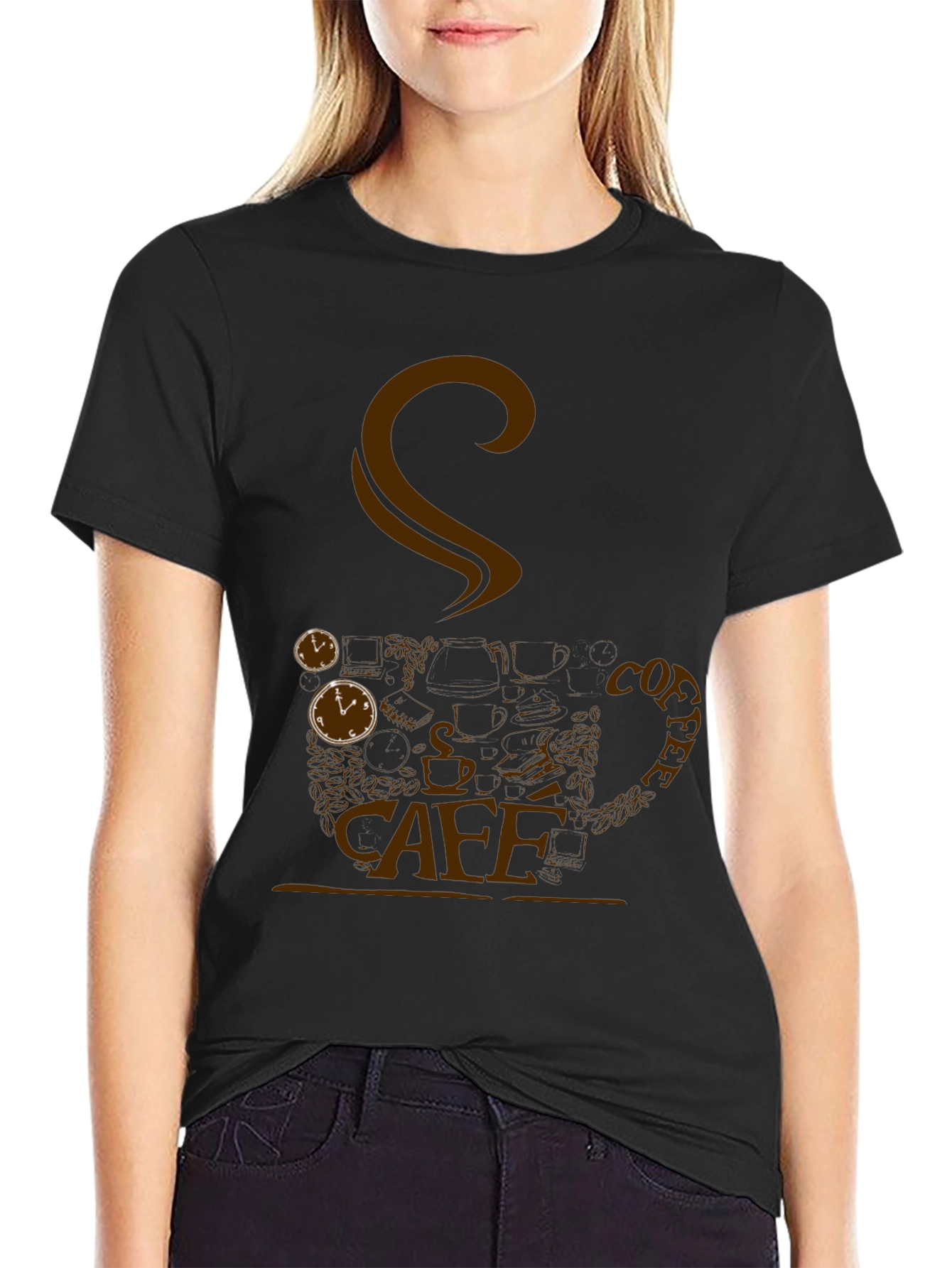 Cafe Inspired Graphic T-Shirt