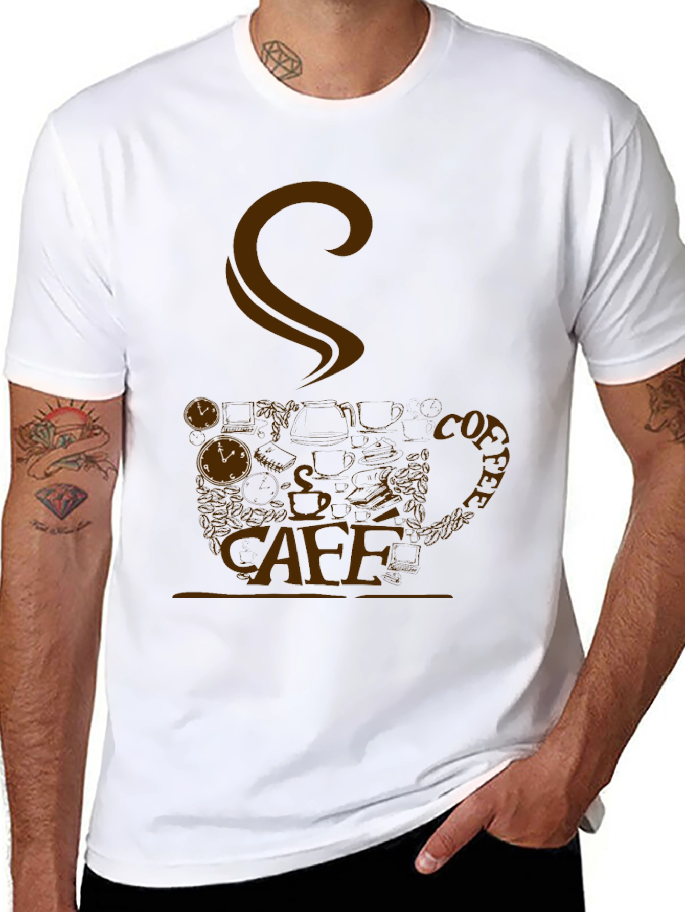 Cafe Inspired Graphic T-Shirt