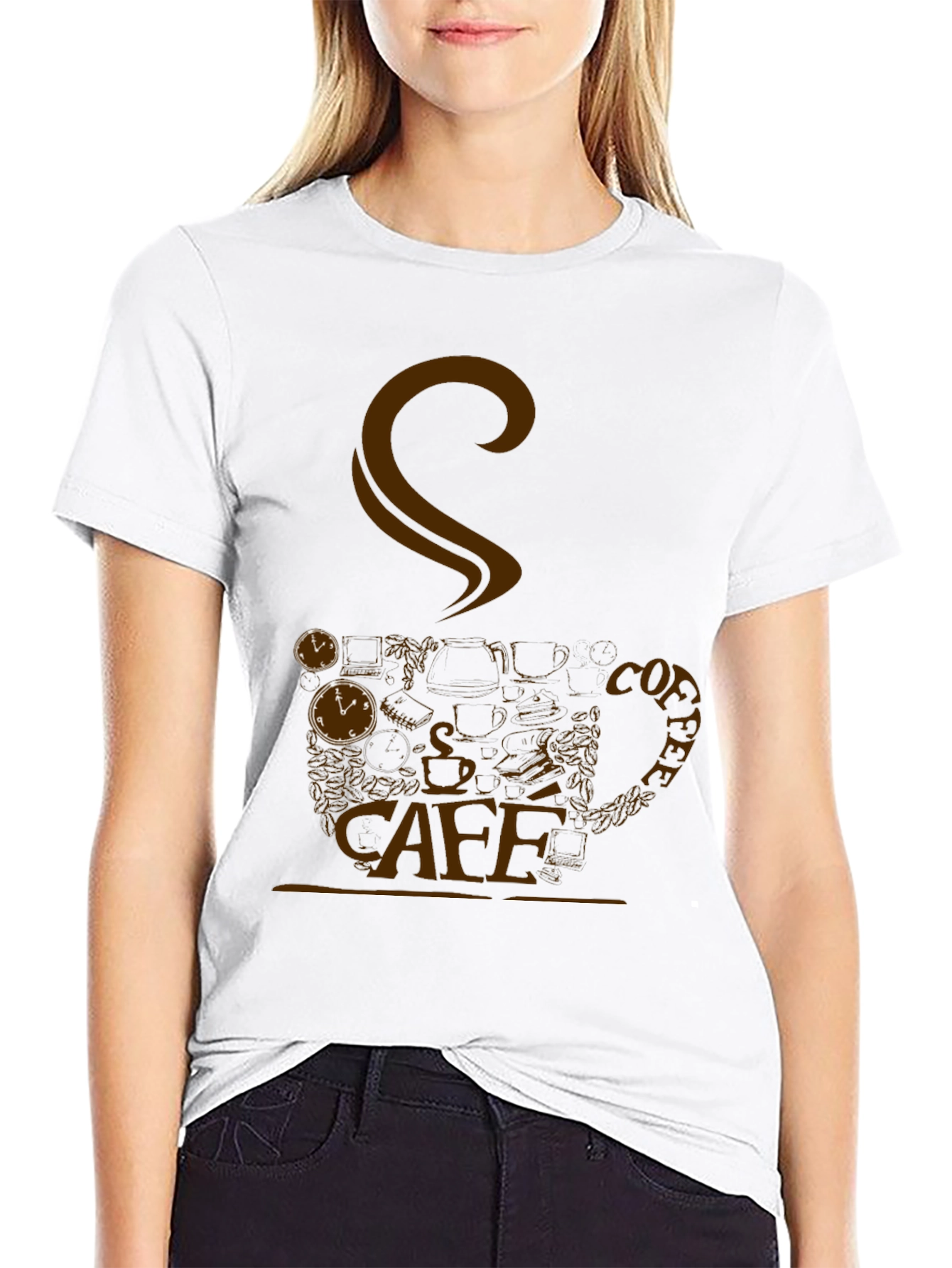 Cafe Inspired Graphic T-Shirt