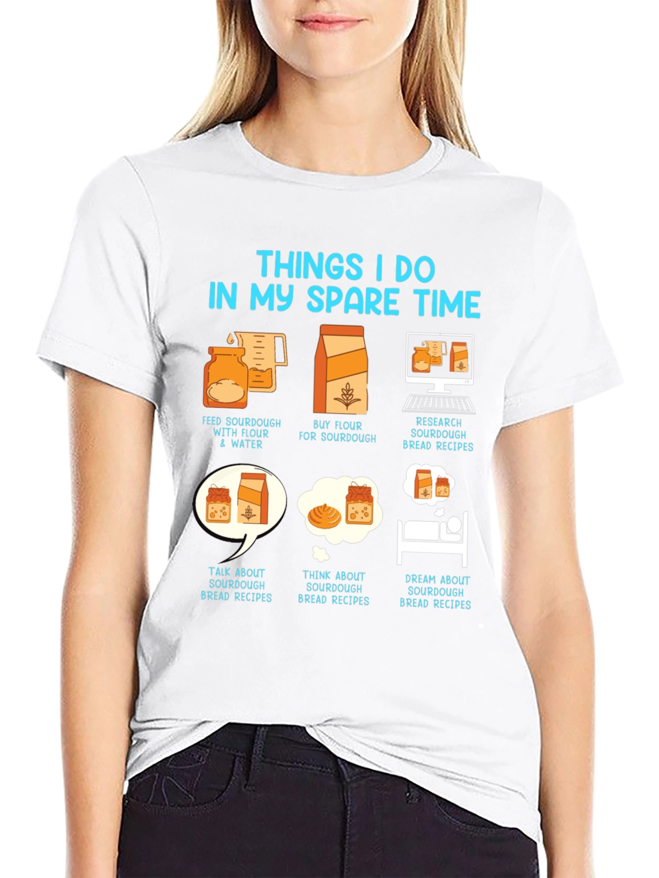 Sourdough Baker Hobby T-Shirt - Spare Time Baking