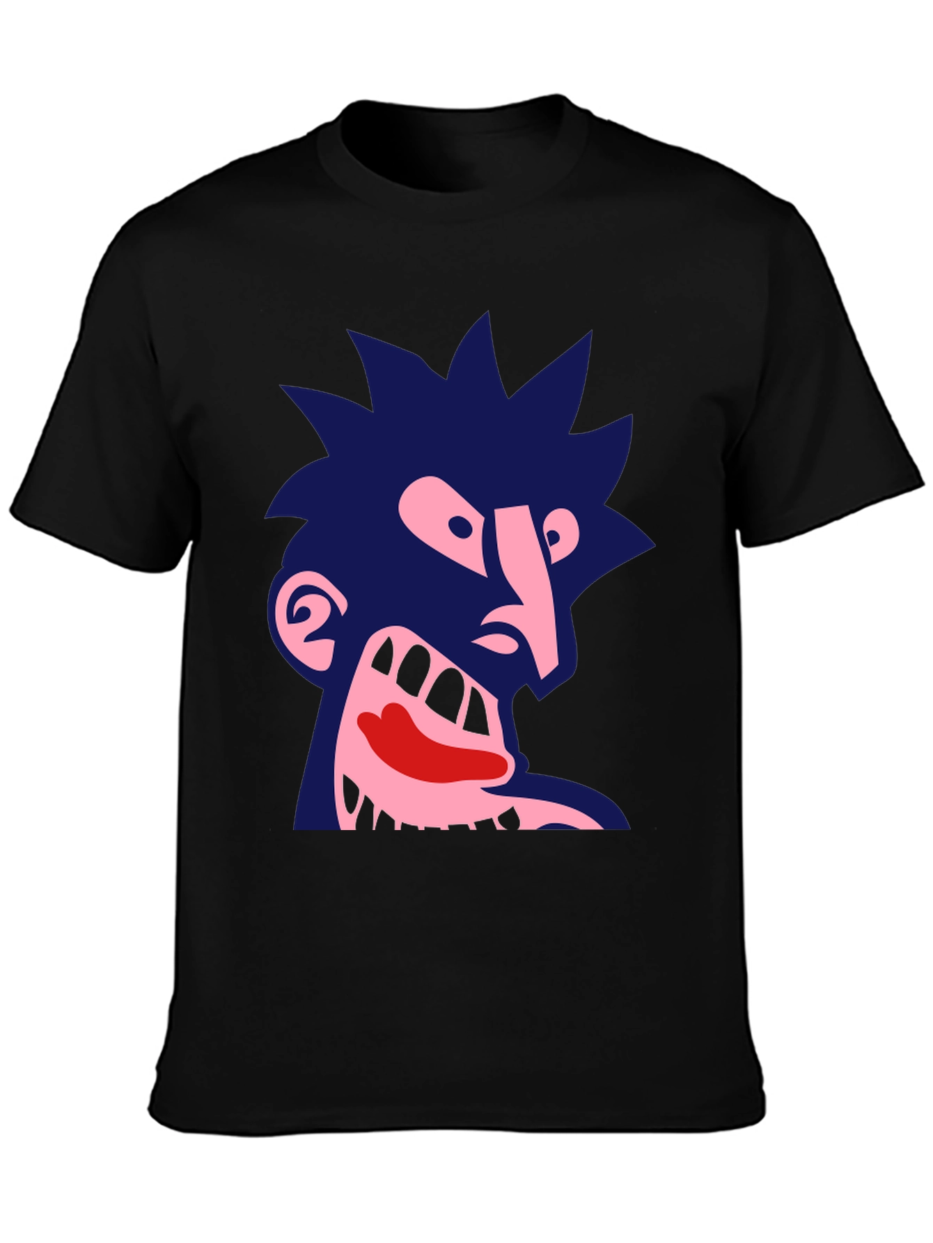 Abstract Graphic Print Tee - Dark Humor