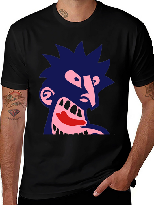 Abstract Graphic Print Tee - Dark Humor