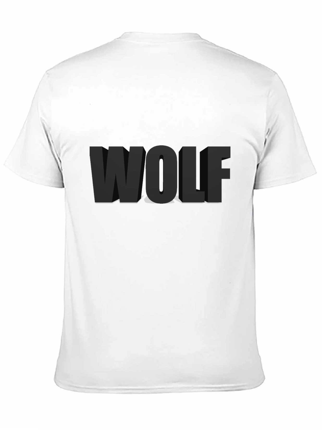 Black WOLF T-Shirt - Mens Graphic Tee
