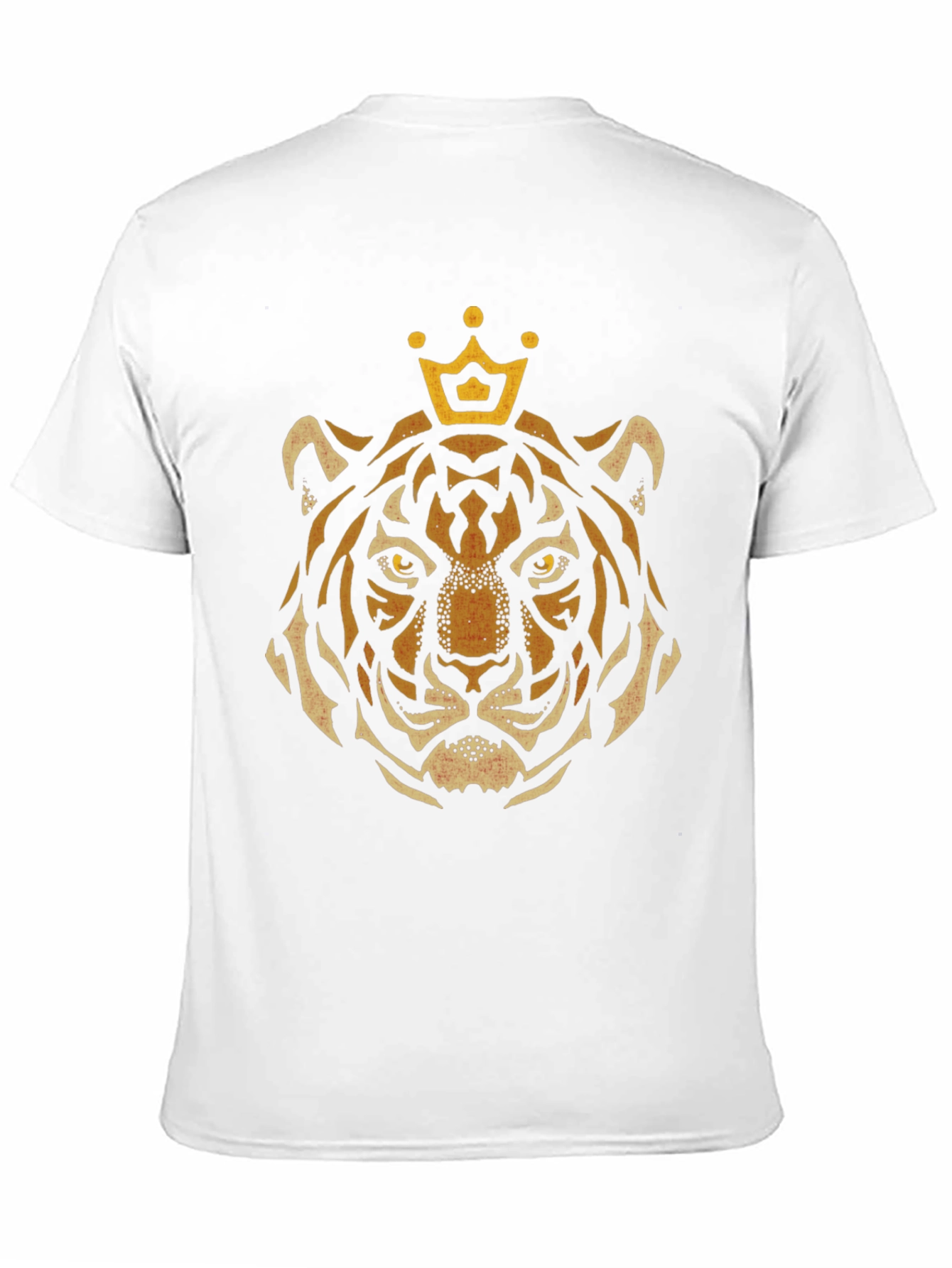 King Tiger Graphic Tee - Black Cotton T-Shirt