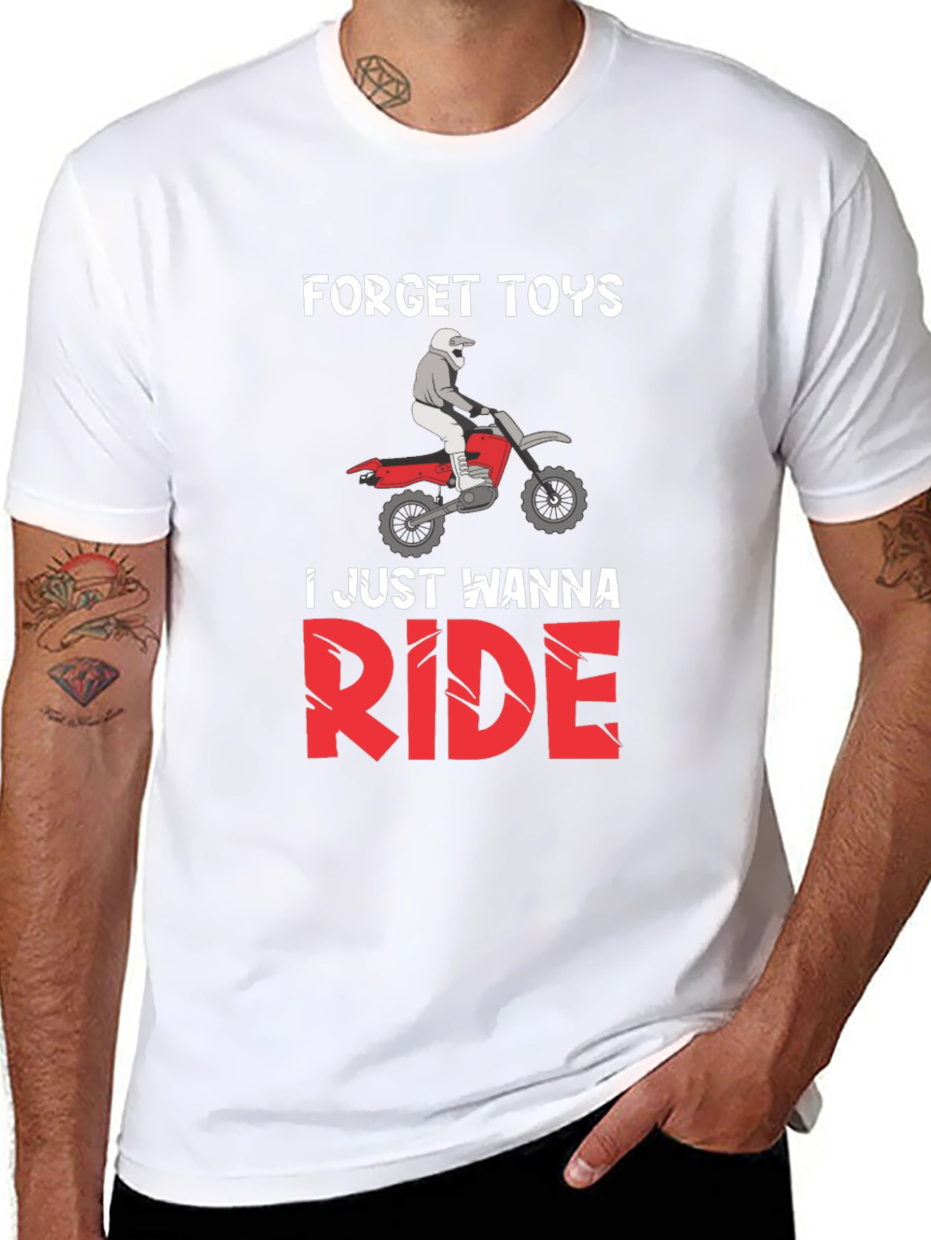 Forget Toys Just Wanna Ride Dirt Bike T-Shirt