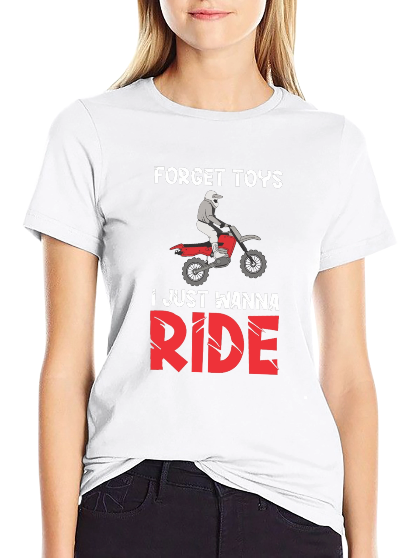 Forget Toys Just Wanna Ride Dirt Bike T-Shirt