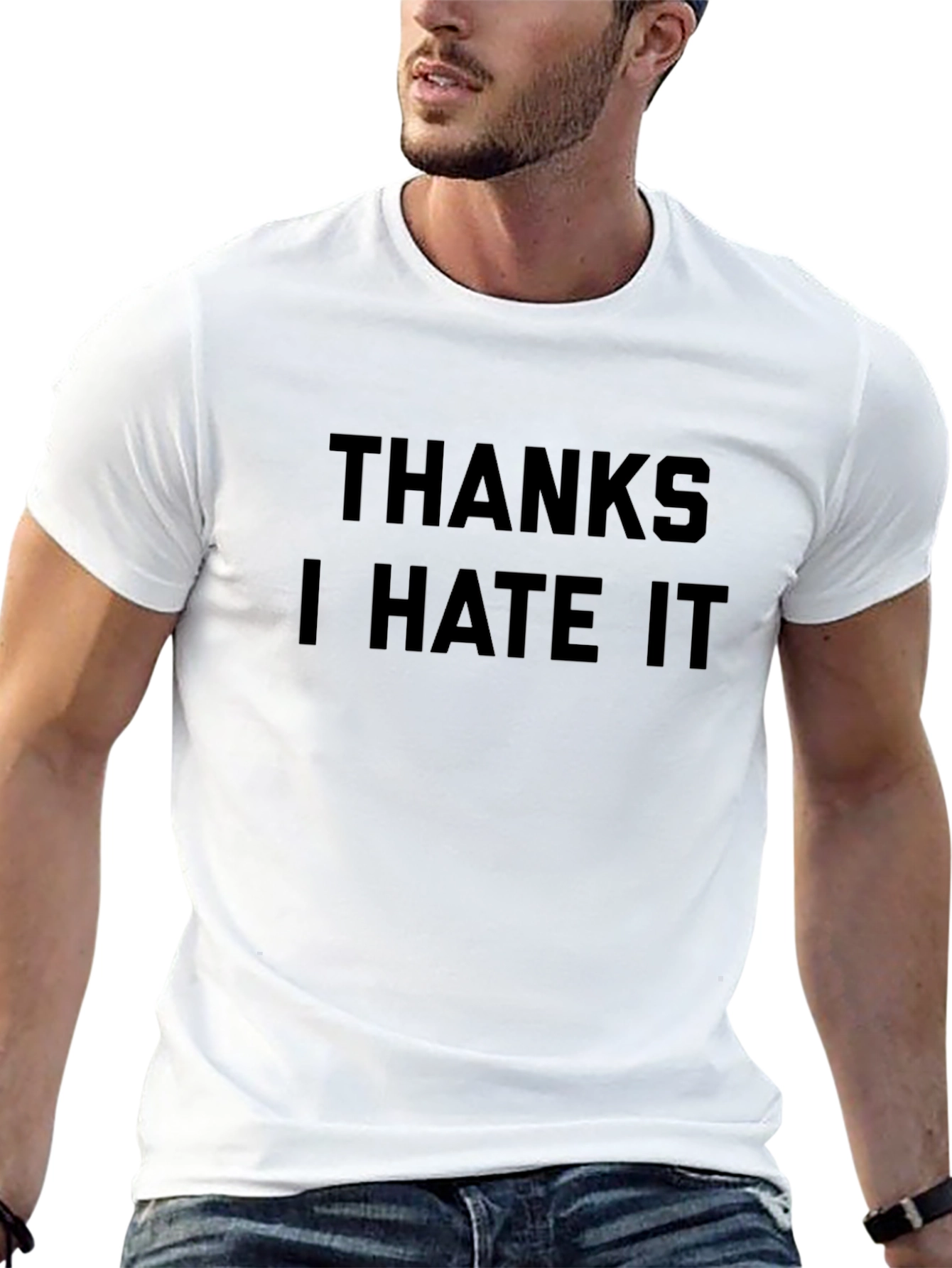 Thanks I Hate It Graphic Tee - Black