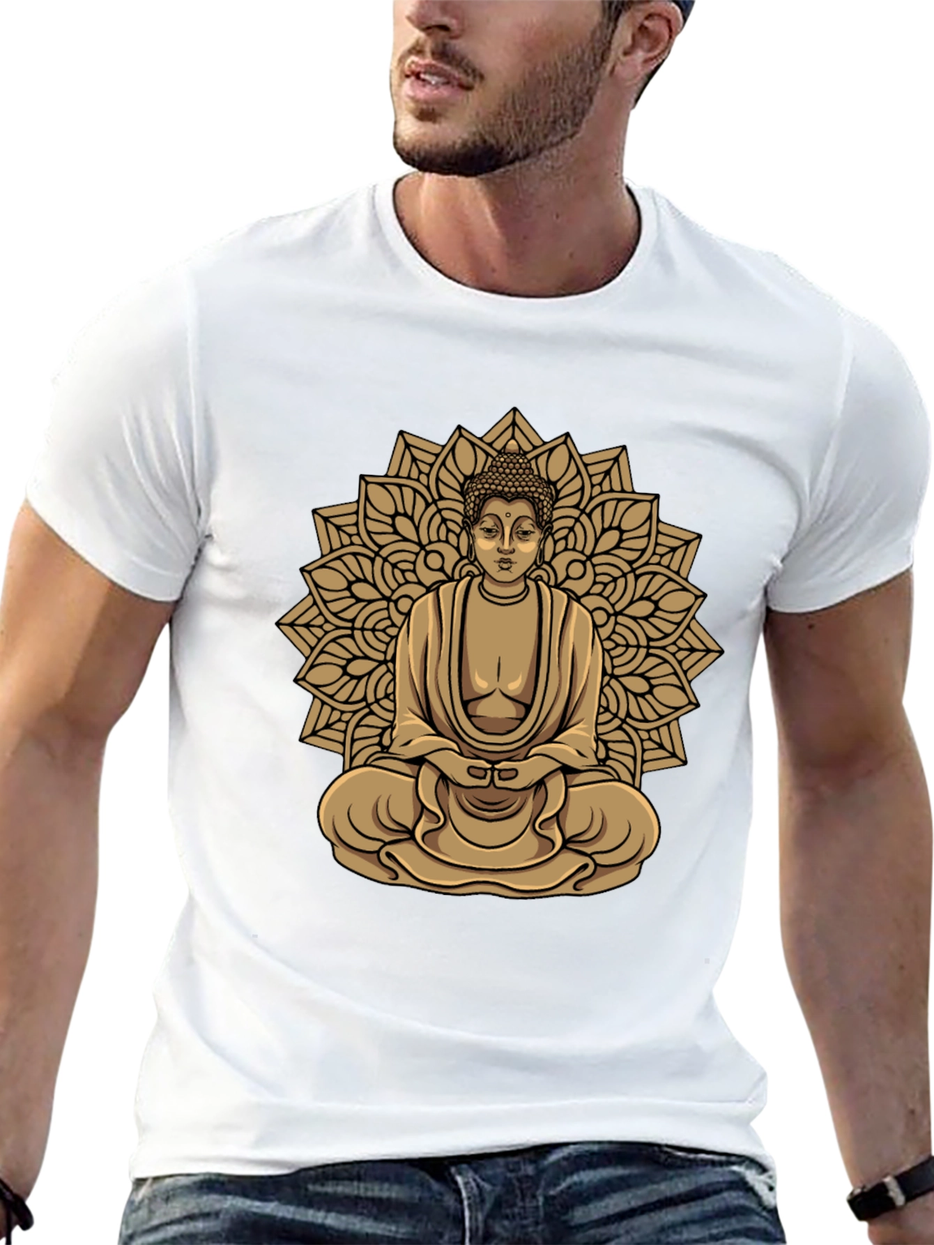 Buddha Mandala Graphic T-Shirt