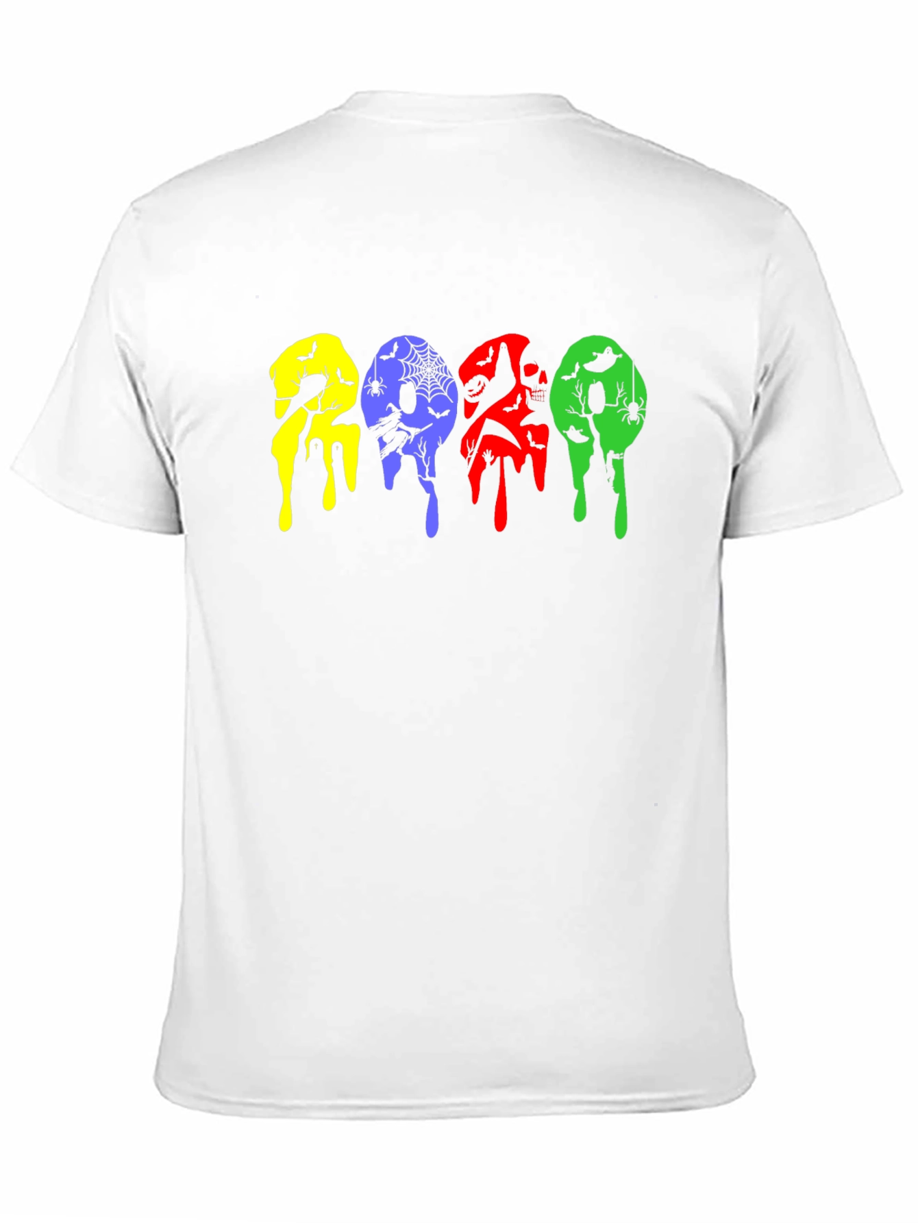 Halloween Drip Graphic Black T-Shirt