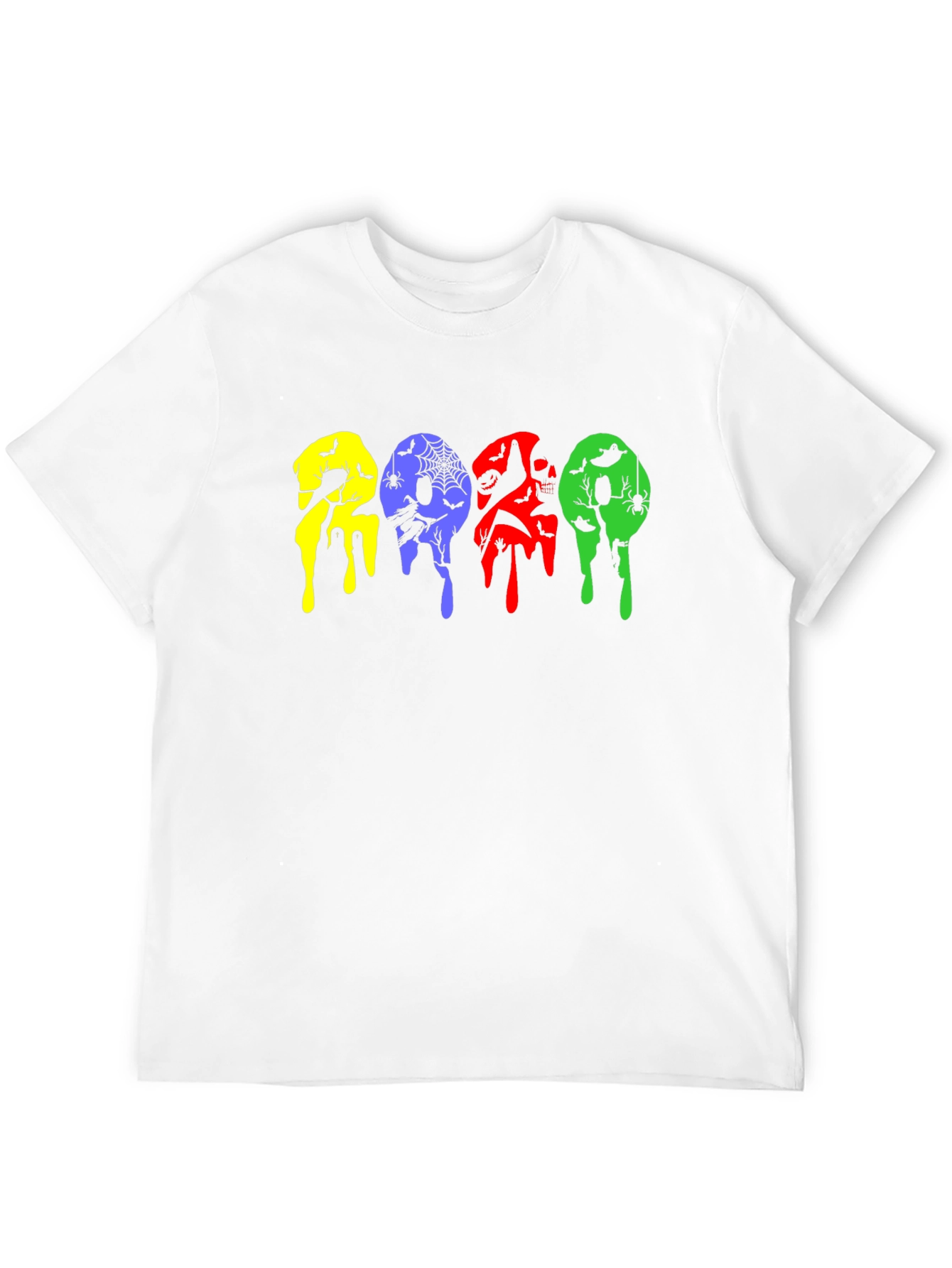 Halloween Drip Graphic Black T-Shirt