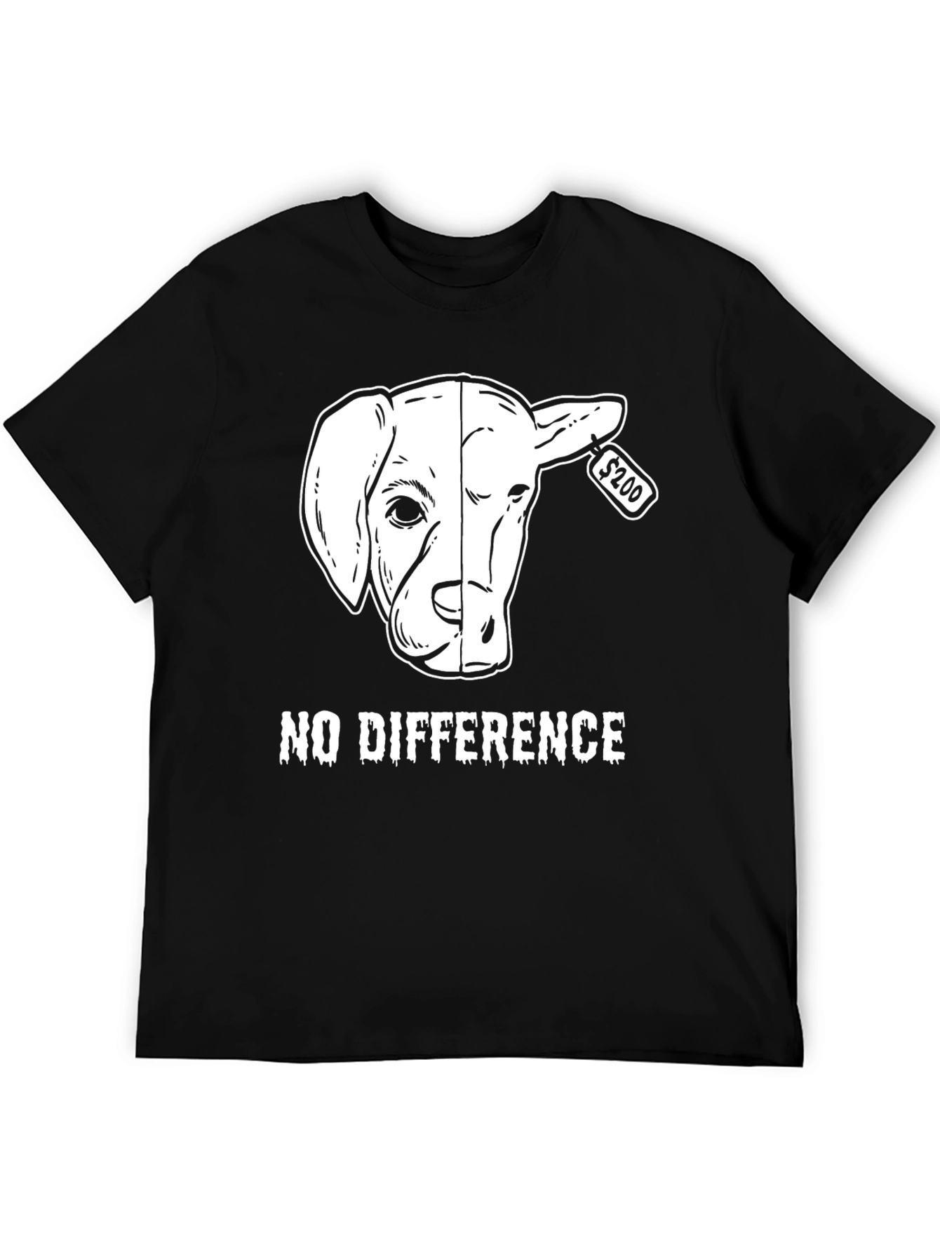 Vegan Dog/Lamb Graphic Tee - No Difference