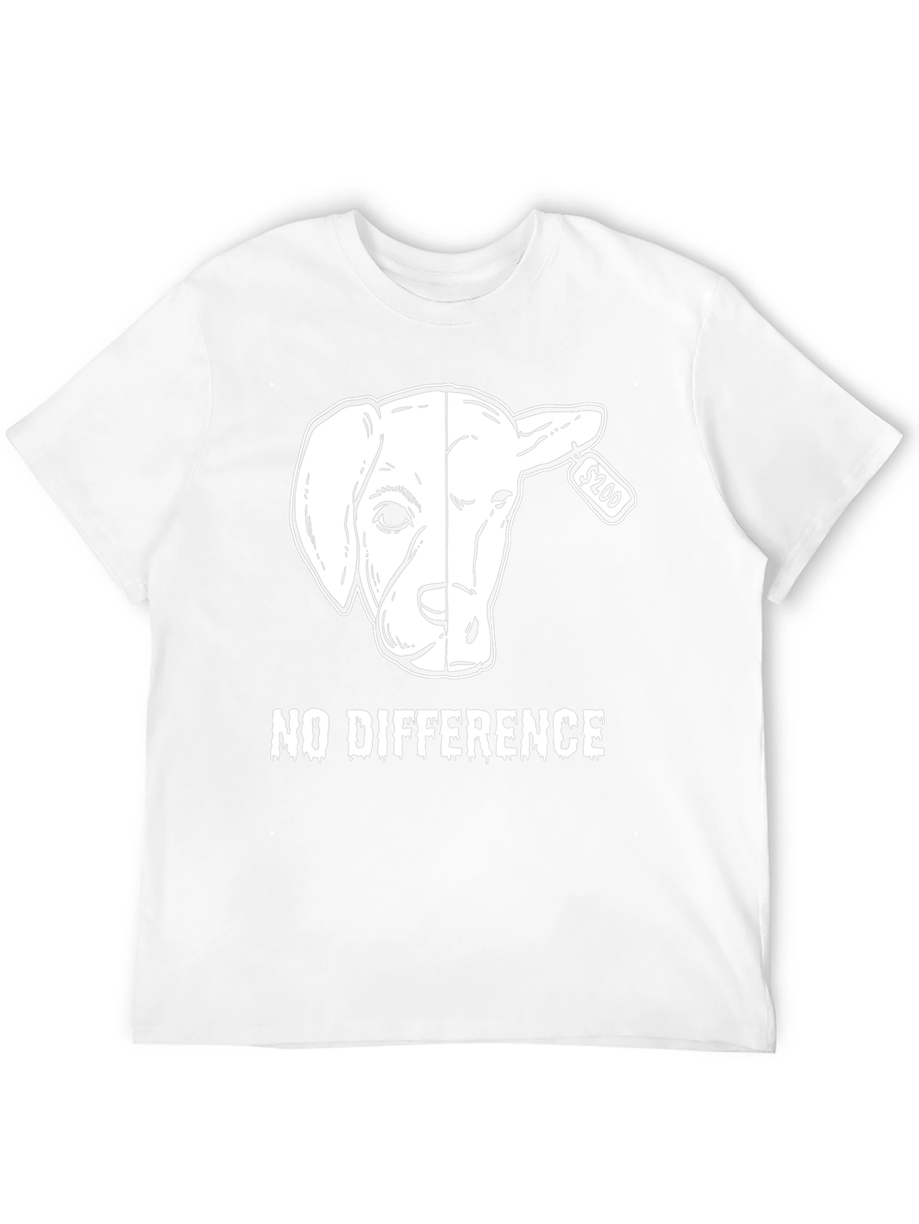 Vegan Dog/Lamb Graphic Tee - No Difference