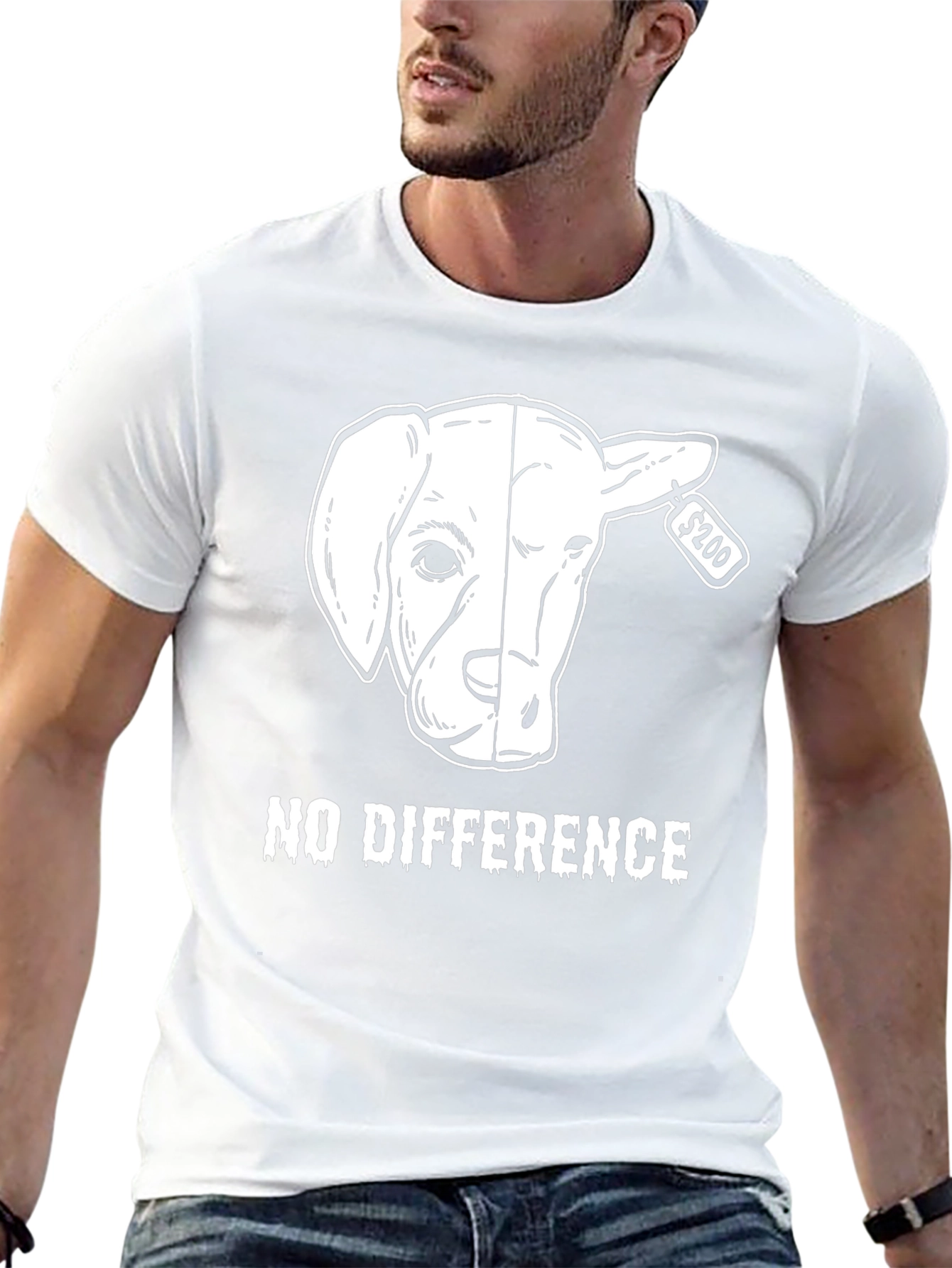 Vegan Dog/Lamb Graphic Tee - No Difference