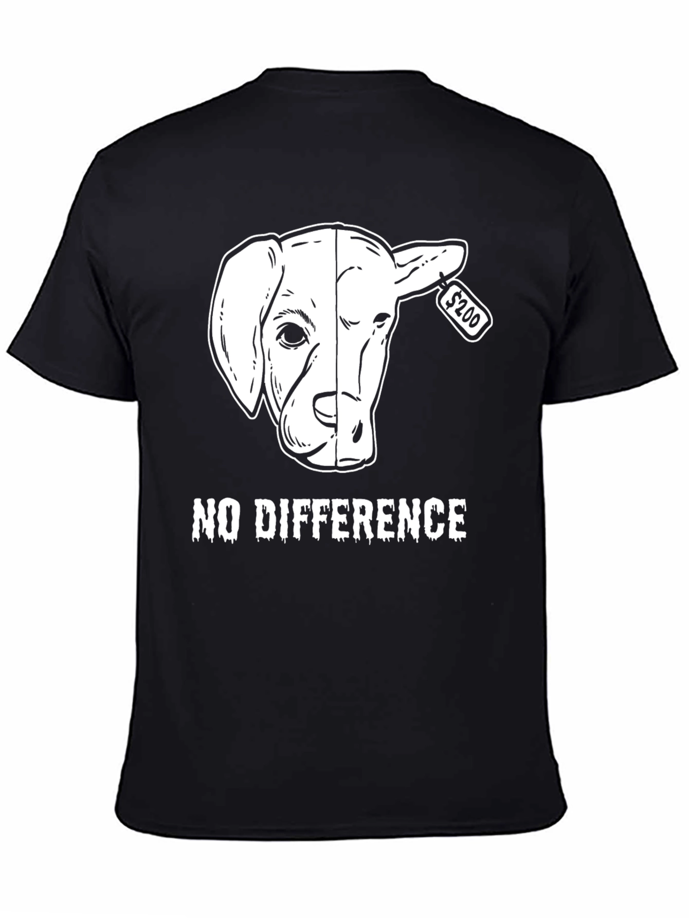 Vegan Dog/Lamb Graphic Tee - No Difference