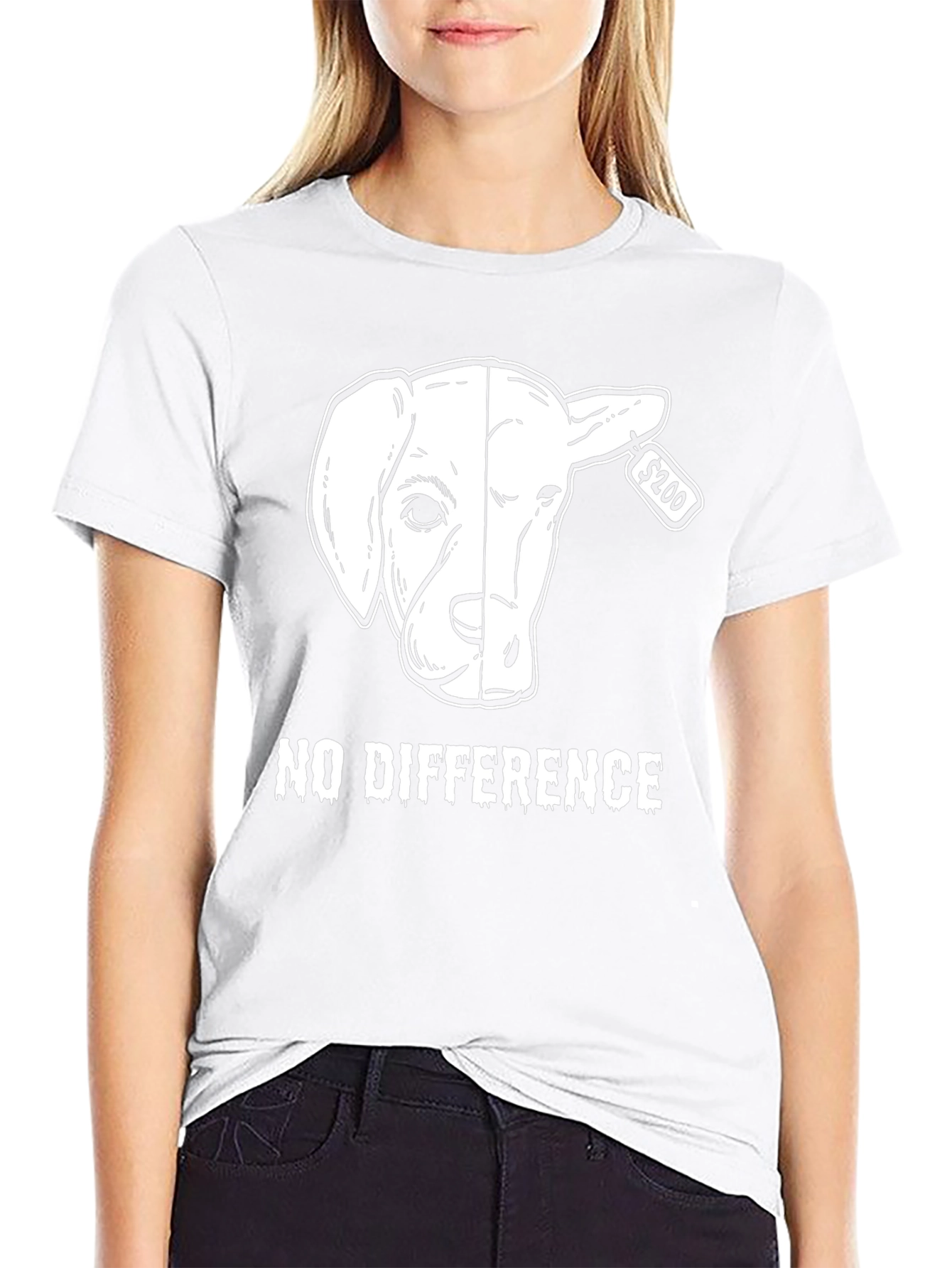 Vegan Dog/Lamb Graphic Tee - No Difference