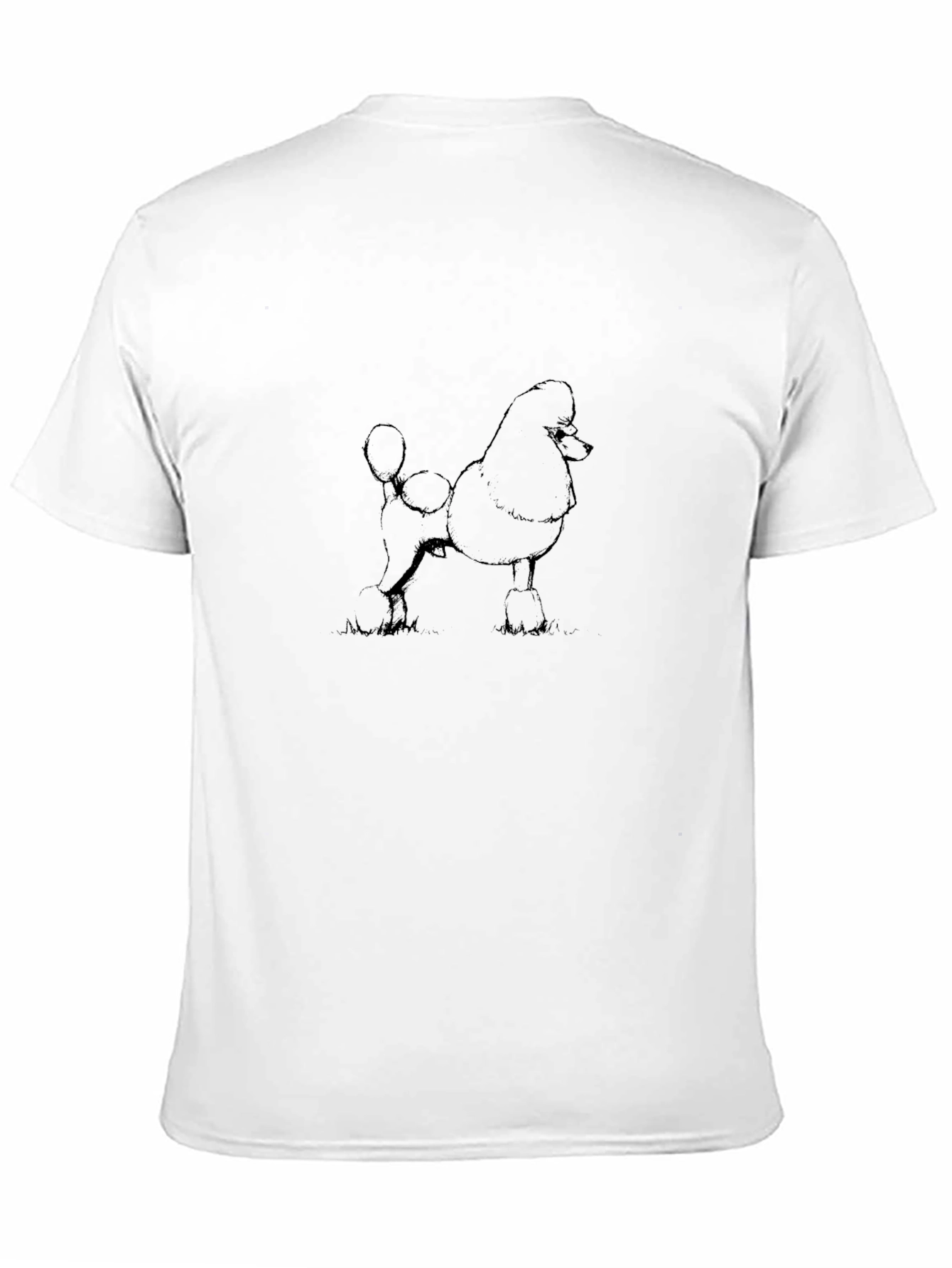 Poodle Graphic Black T-Shirt