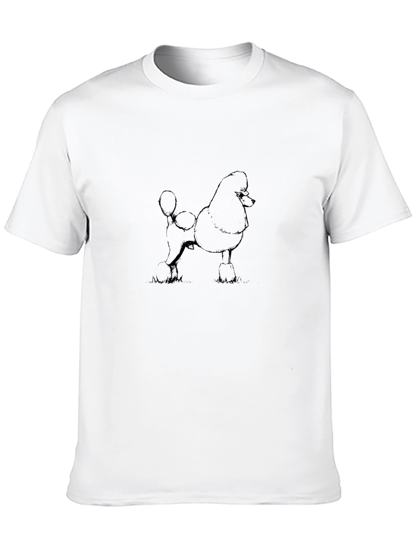 Poodle Graphic Black T-Shirt