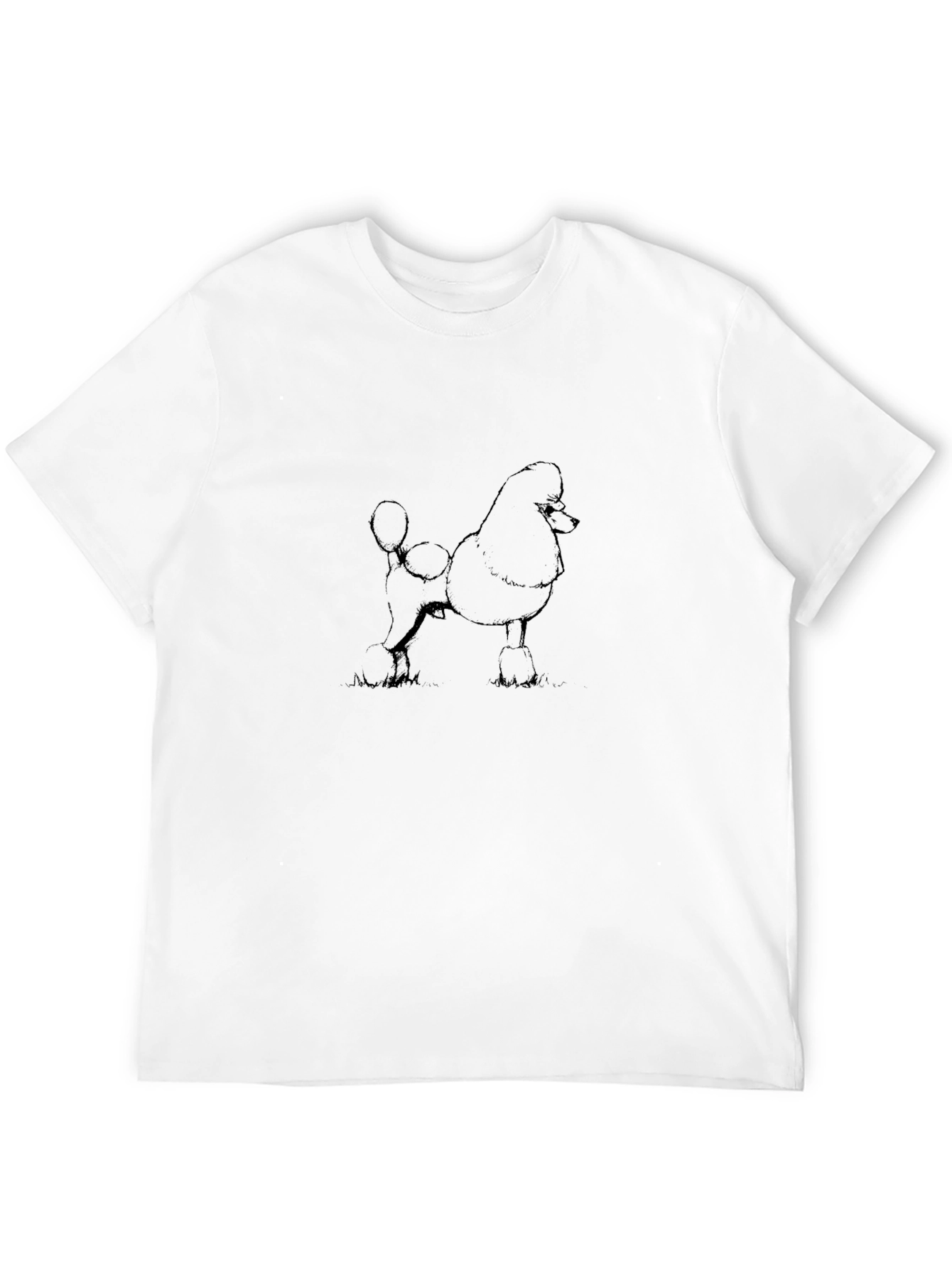 Poodle Graphic Black T-Shirt
