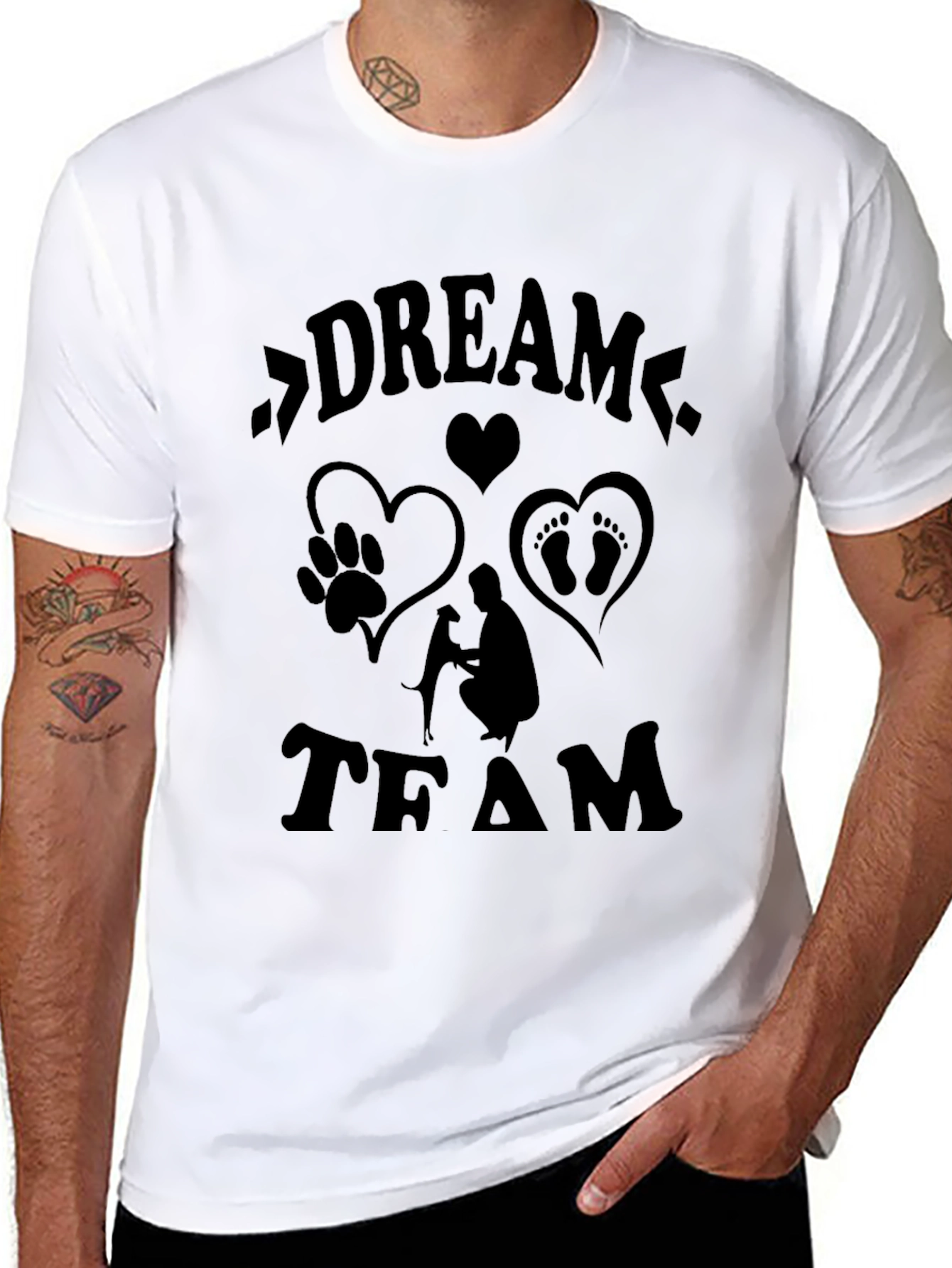 Dream Team Graphic Tee - Family Dog Baby Love