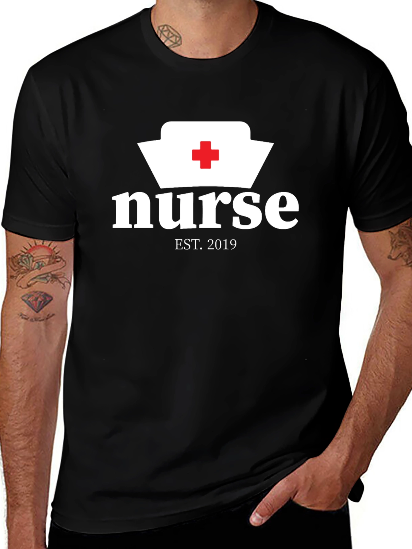 Nurse Est. 2019 Graphic Tee - Black