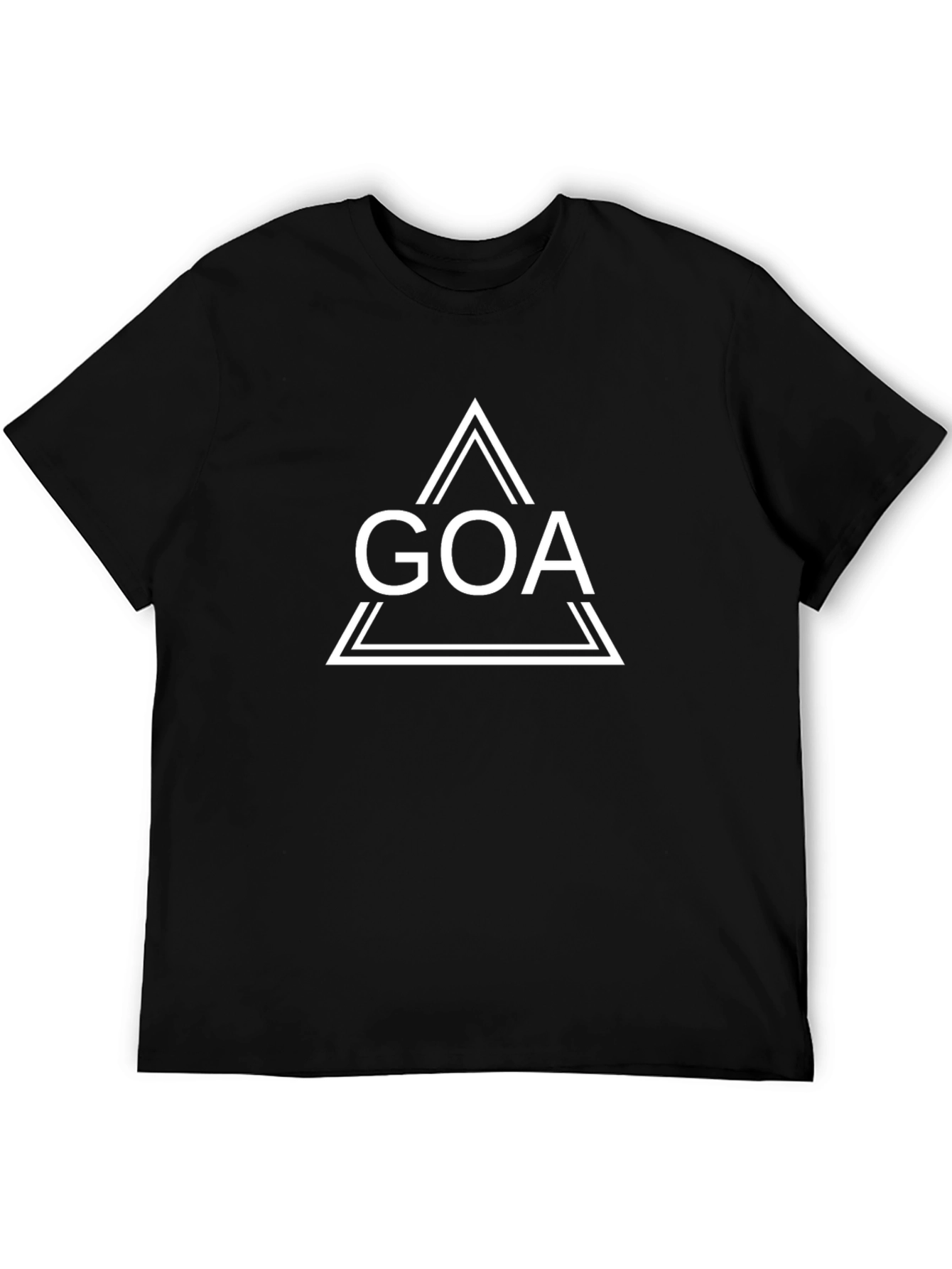 GOA Triangle Graphic Tee - Cool Black T-Shirt