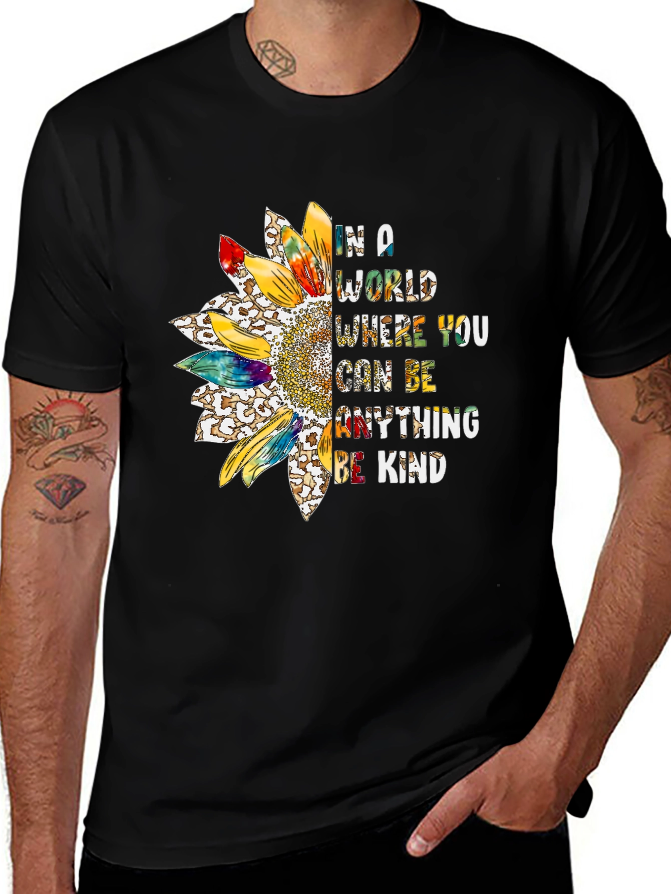 Sunflower Kindness Graphic T-Shirt