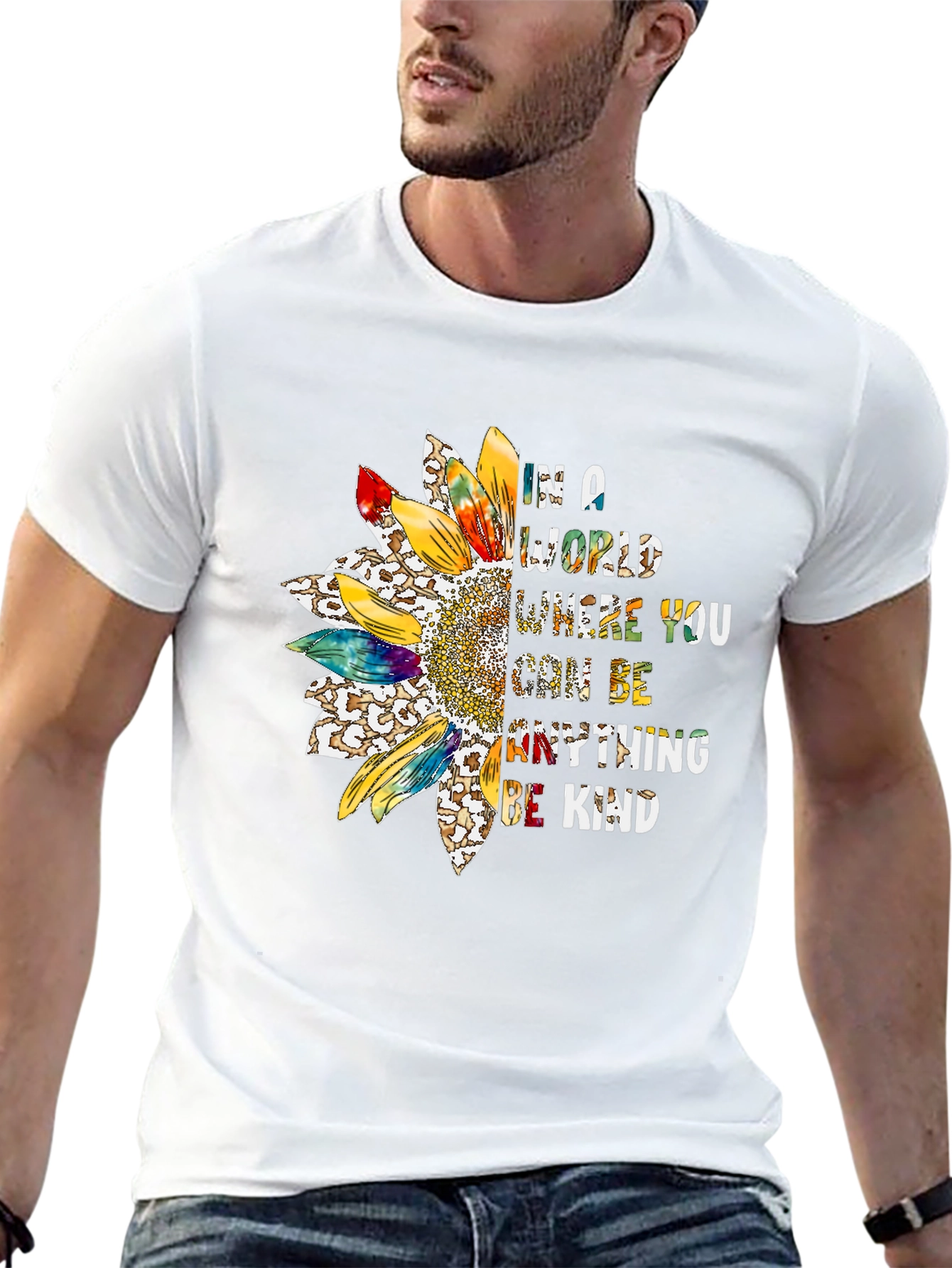 Sunflower Kindness Graphic T-Shirt