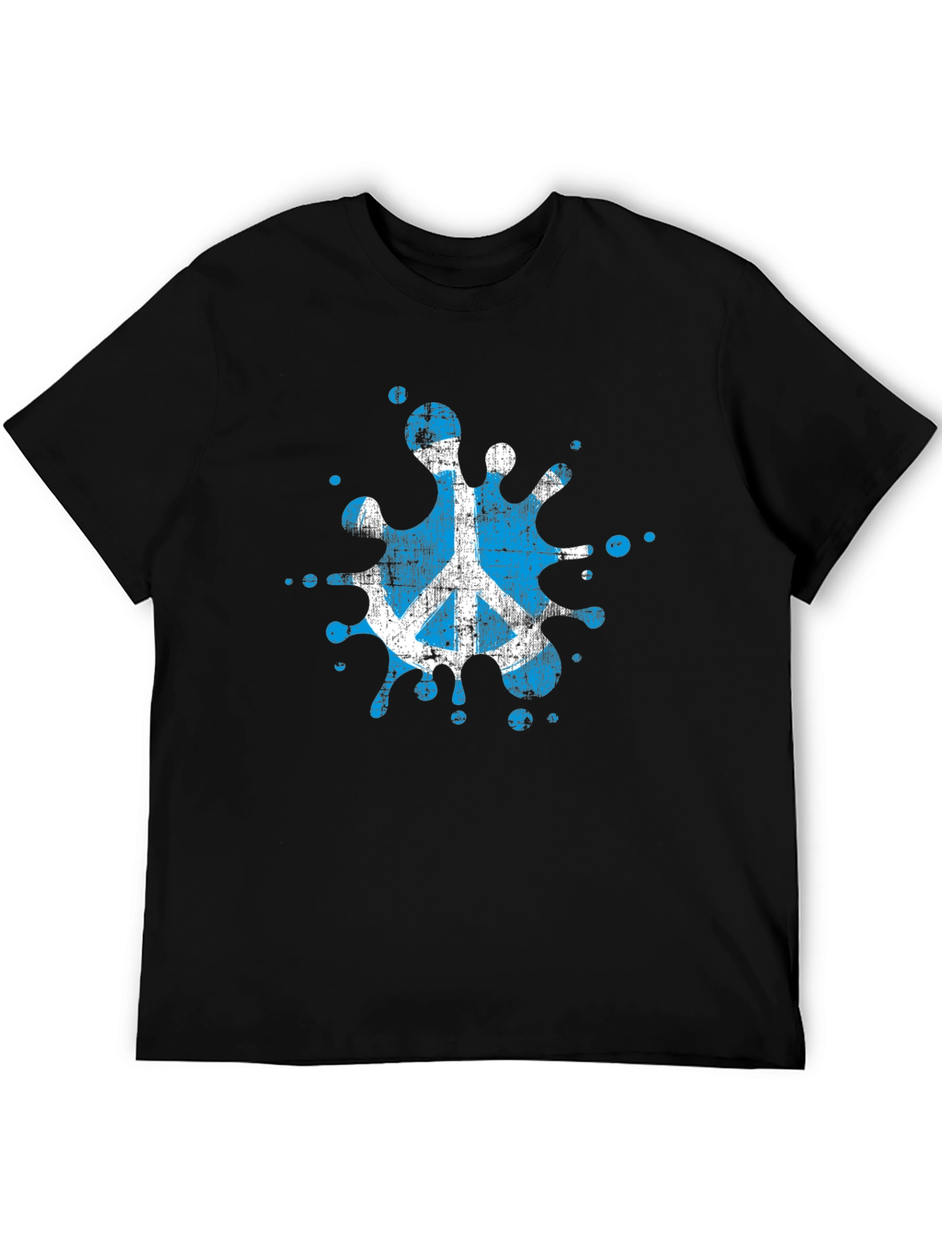Peace Symbol Splash T-Shirt - Black