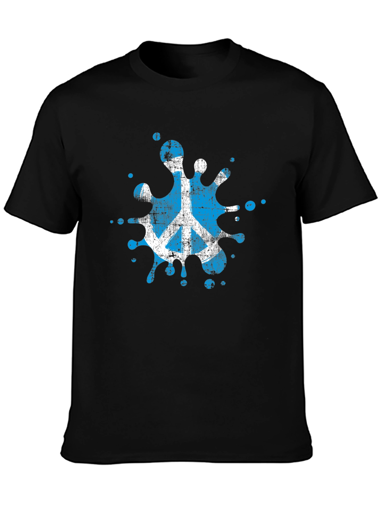 Peace Symbol Splash T-Shirt - Black
