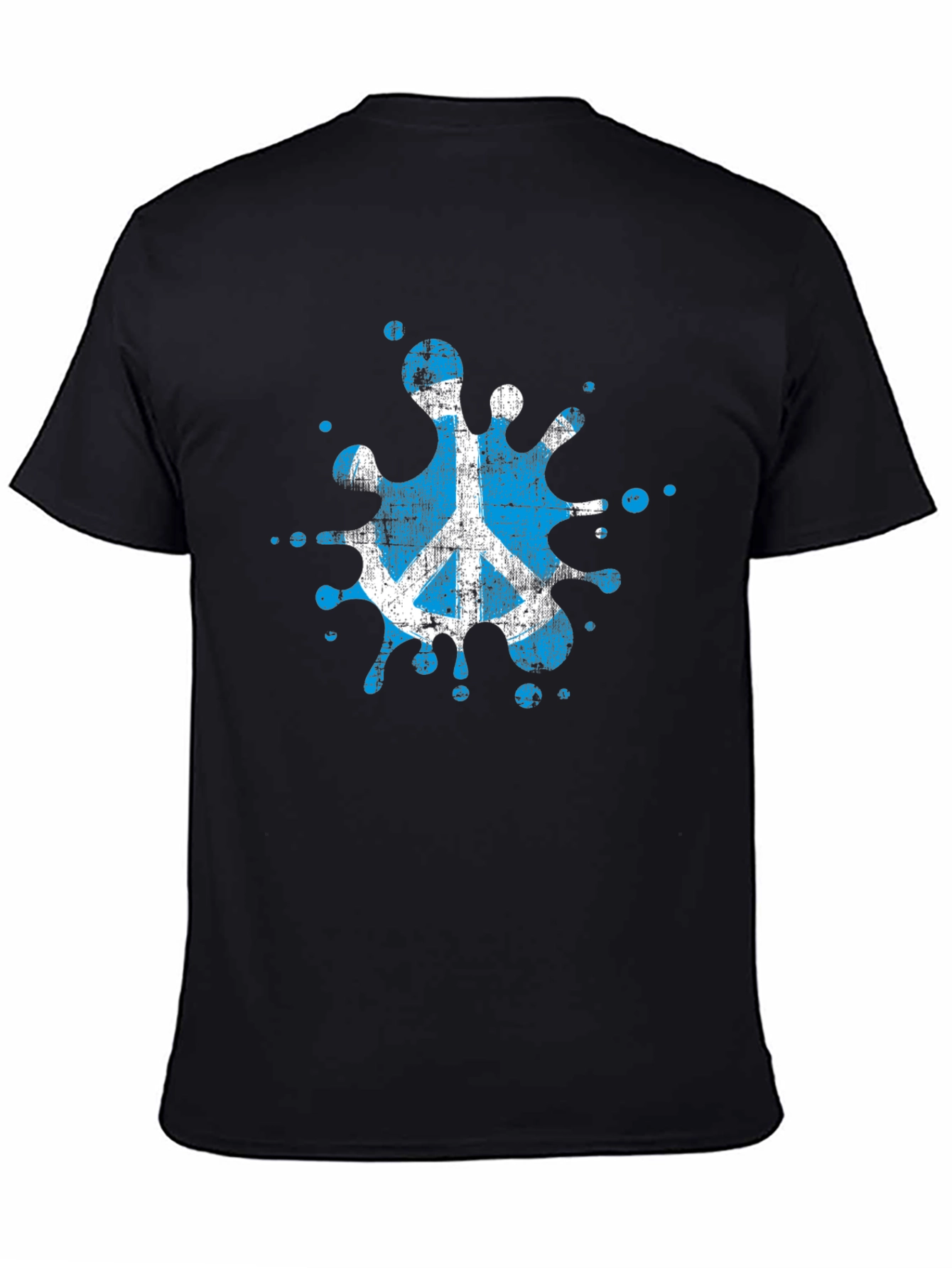 Peace Symbol Splash T-Shirt - Black