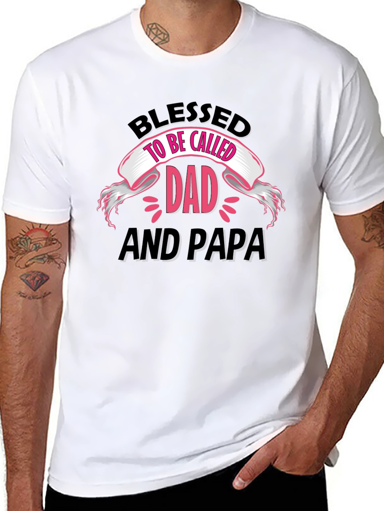 Blessed Dad and Papa T-Shirt