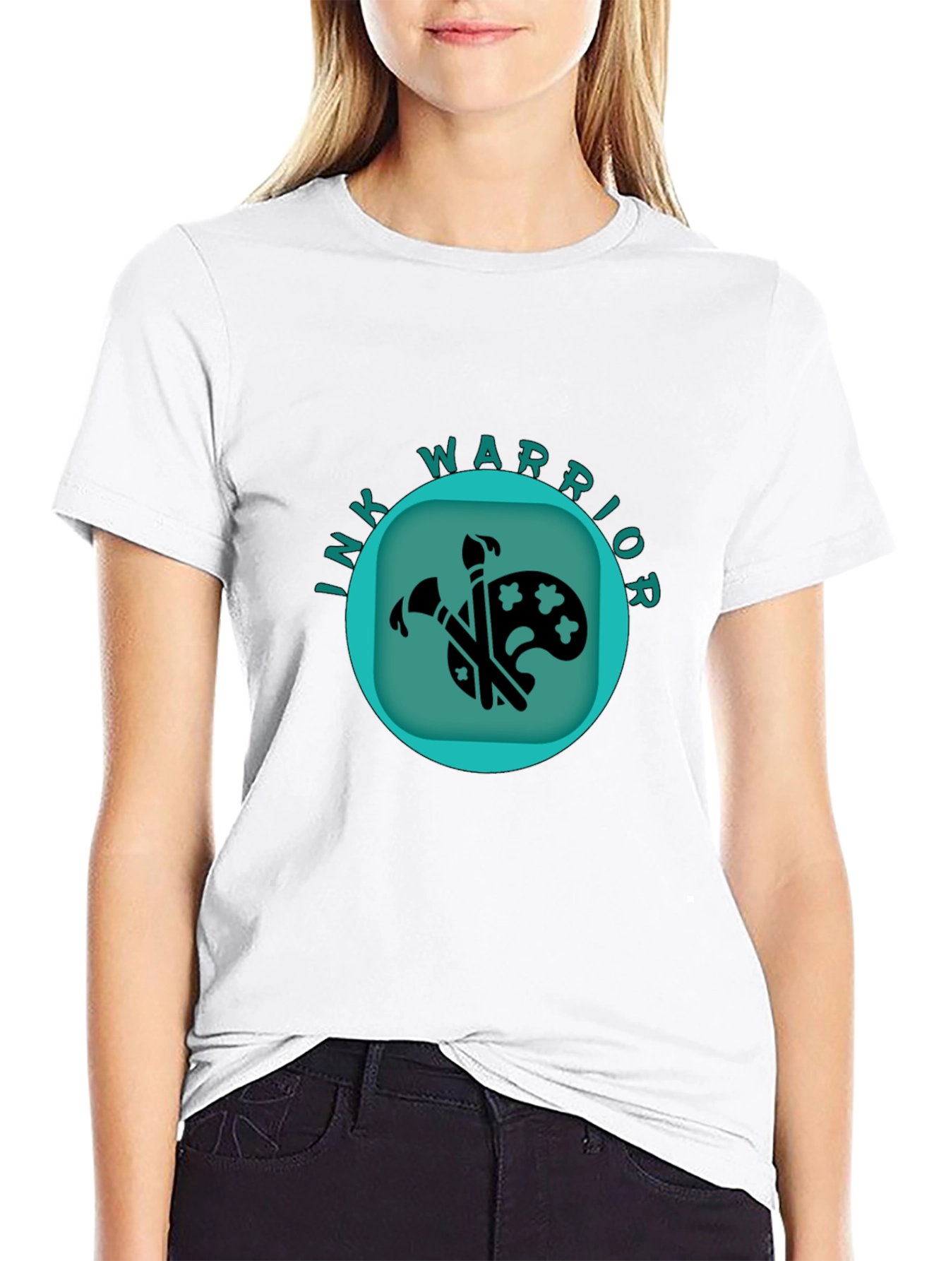 Ink Warrior Graphic T-Shirt - Black