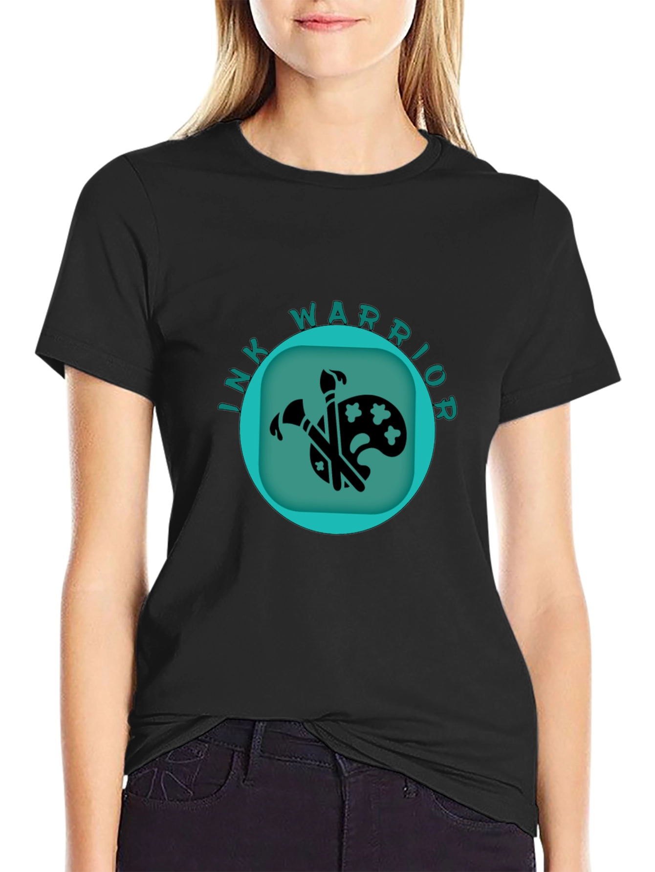 Ink Warrior Graphic T-Shirt - Black