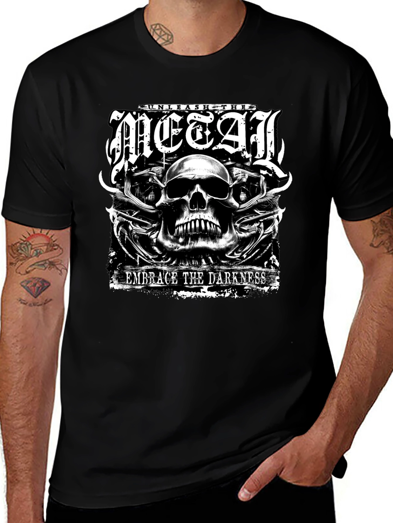 Unleash the Metal Graphic Tee - Embrace the Darkness