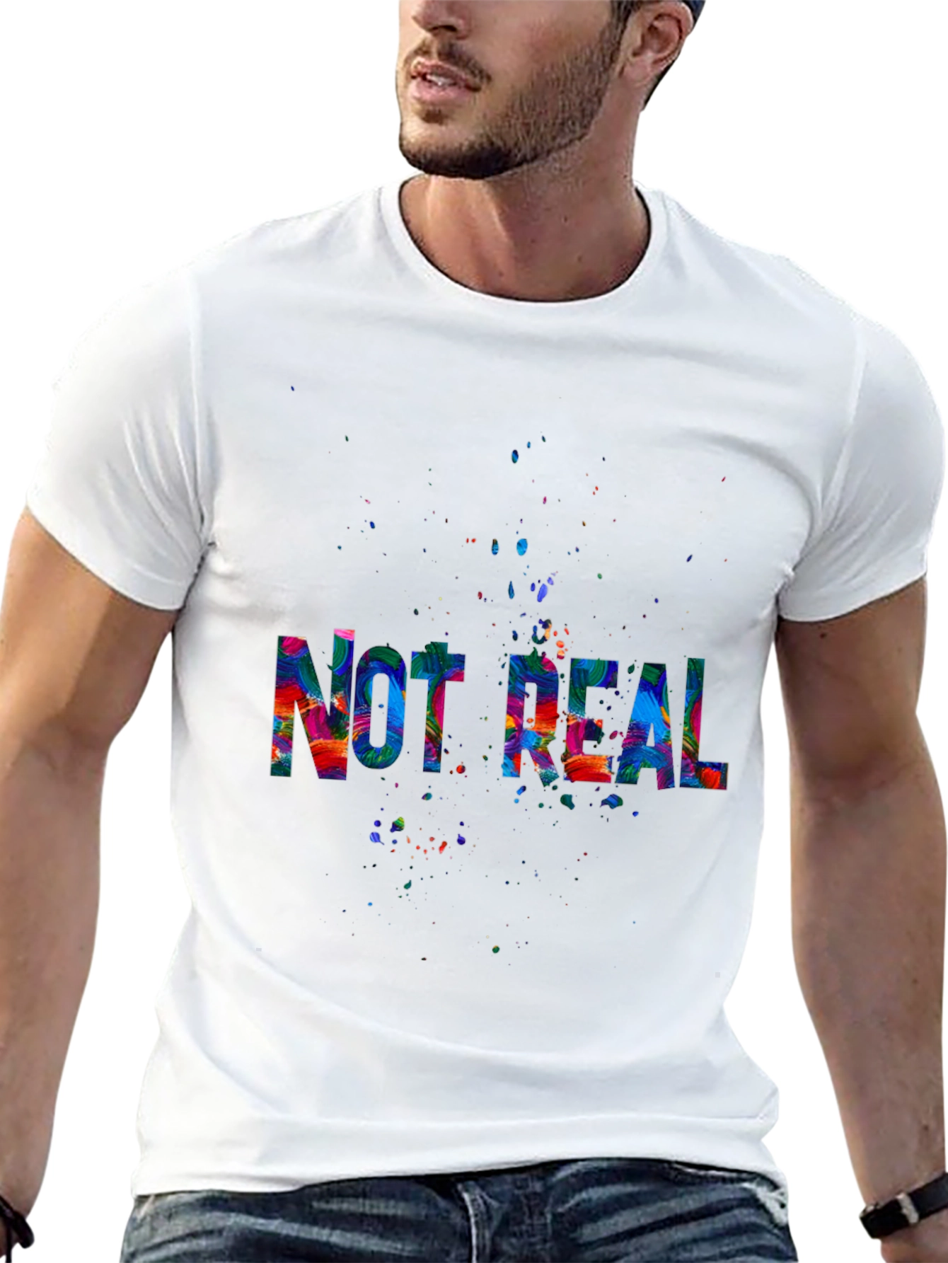 Not Real Colorful T-Shirt