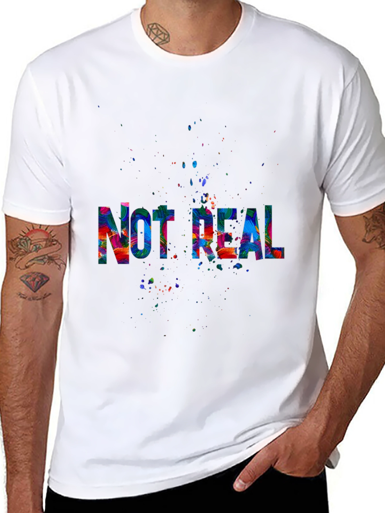 Not Real Colorful T-Shirt