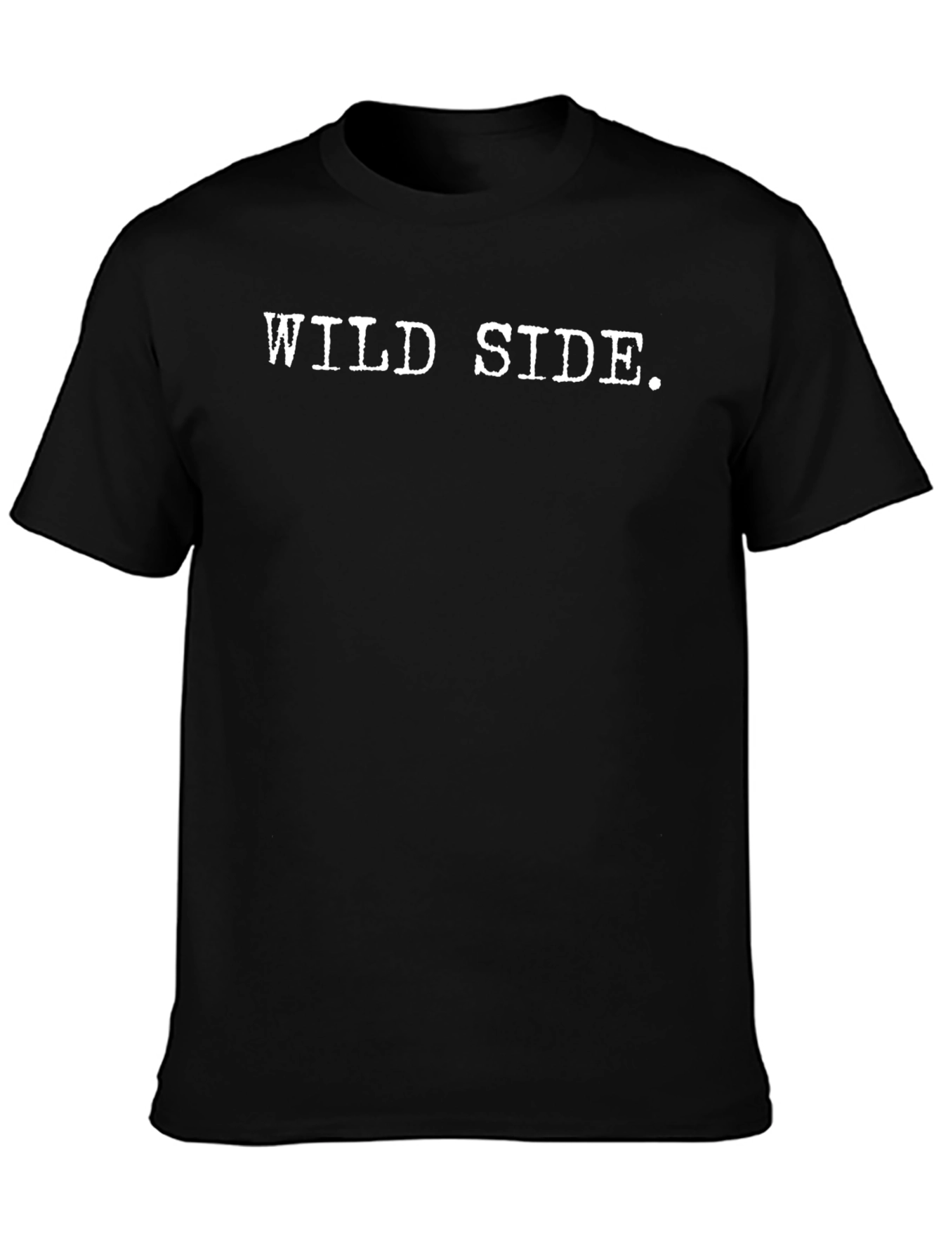 Wild Side Graphic Tee - Black Cotton Blend