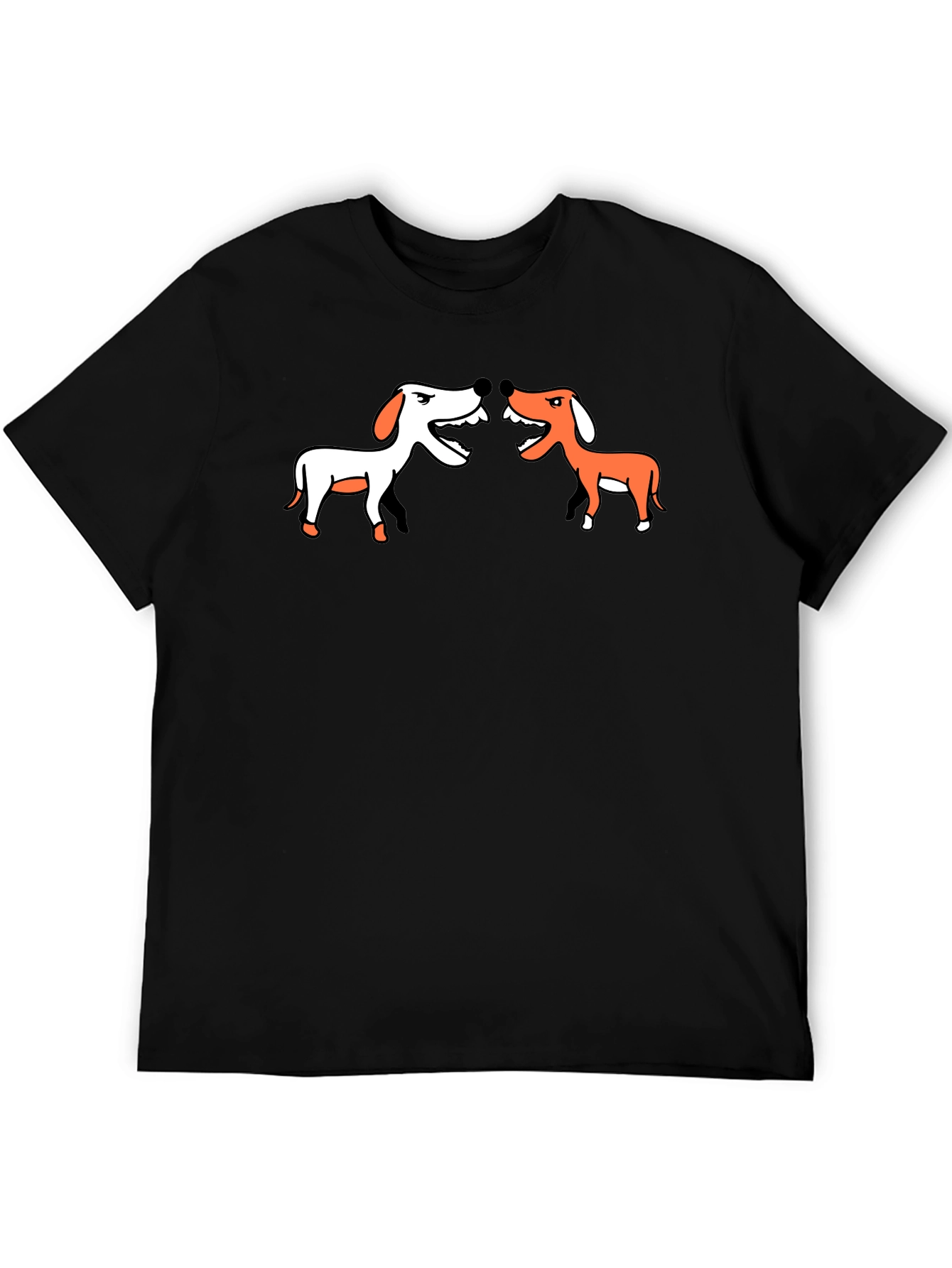 Dog Fight T-Shirt - Black Tee