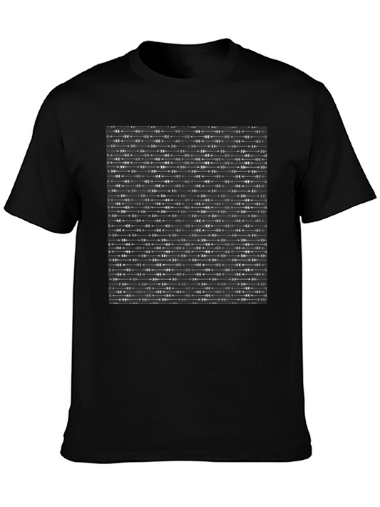 Arrow Pattern Black T-Shirt