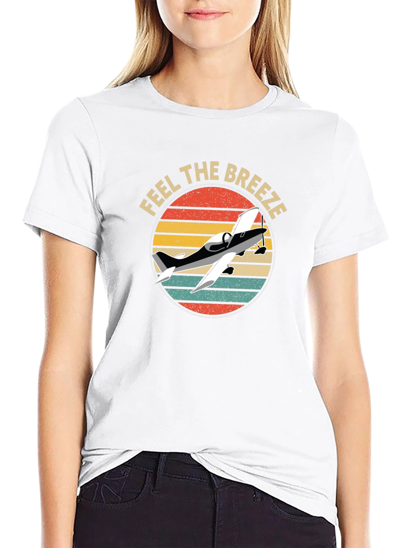 Feel The Breeze Airplane Graphic Tee
