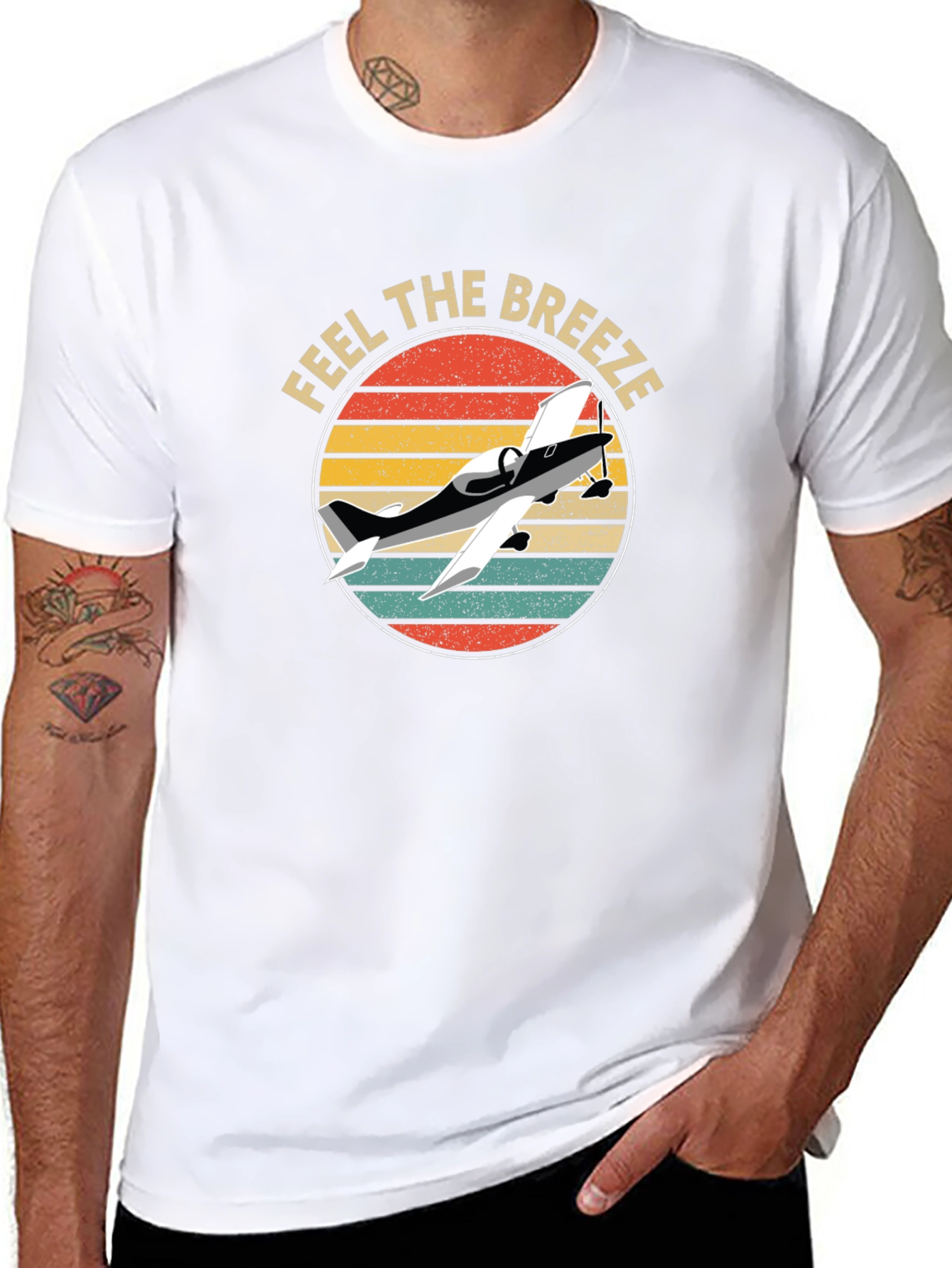 Feel The Breeze Airplane Graphic Tee