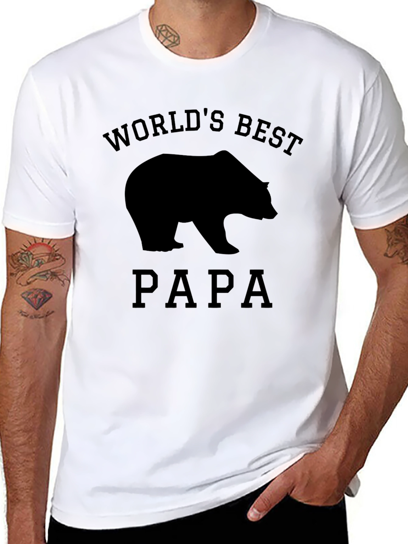 Worlds Best Papa Bear T-Shirt