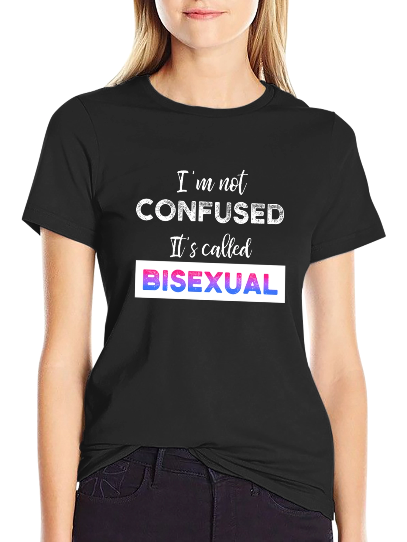 Bisexual Pride T-Shirt - Im Not Confused