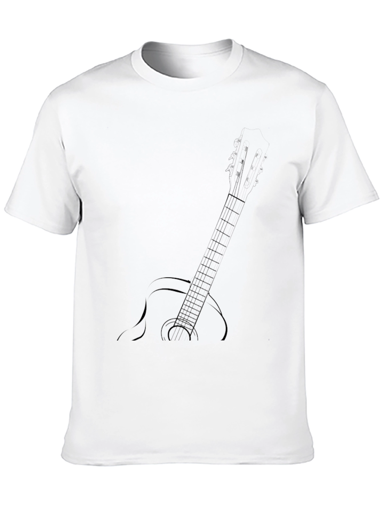 Guitar Graphic Black T-Shirt